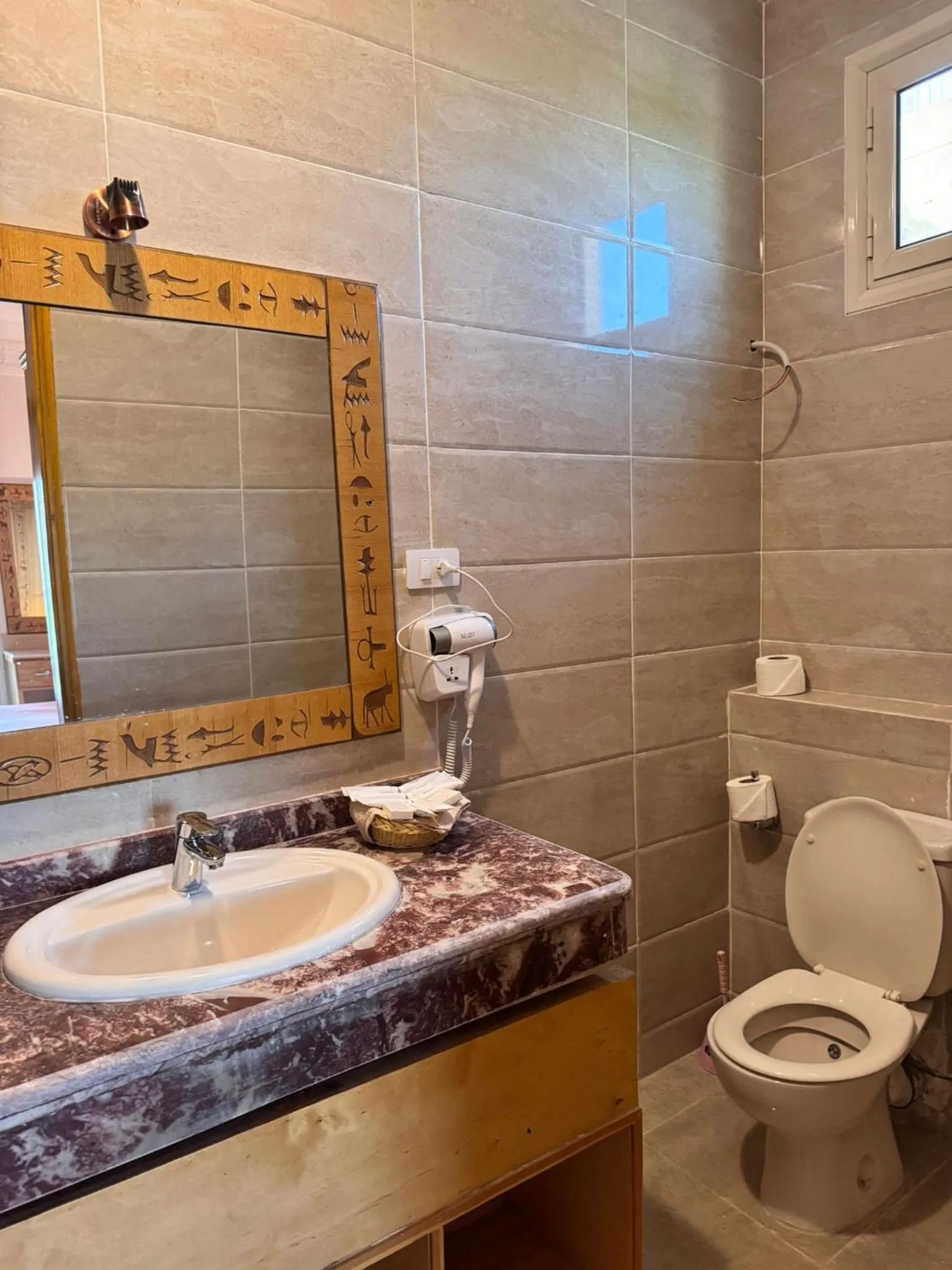 Toilet in Jewel Howard Carter Hotel