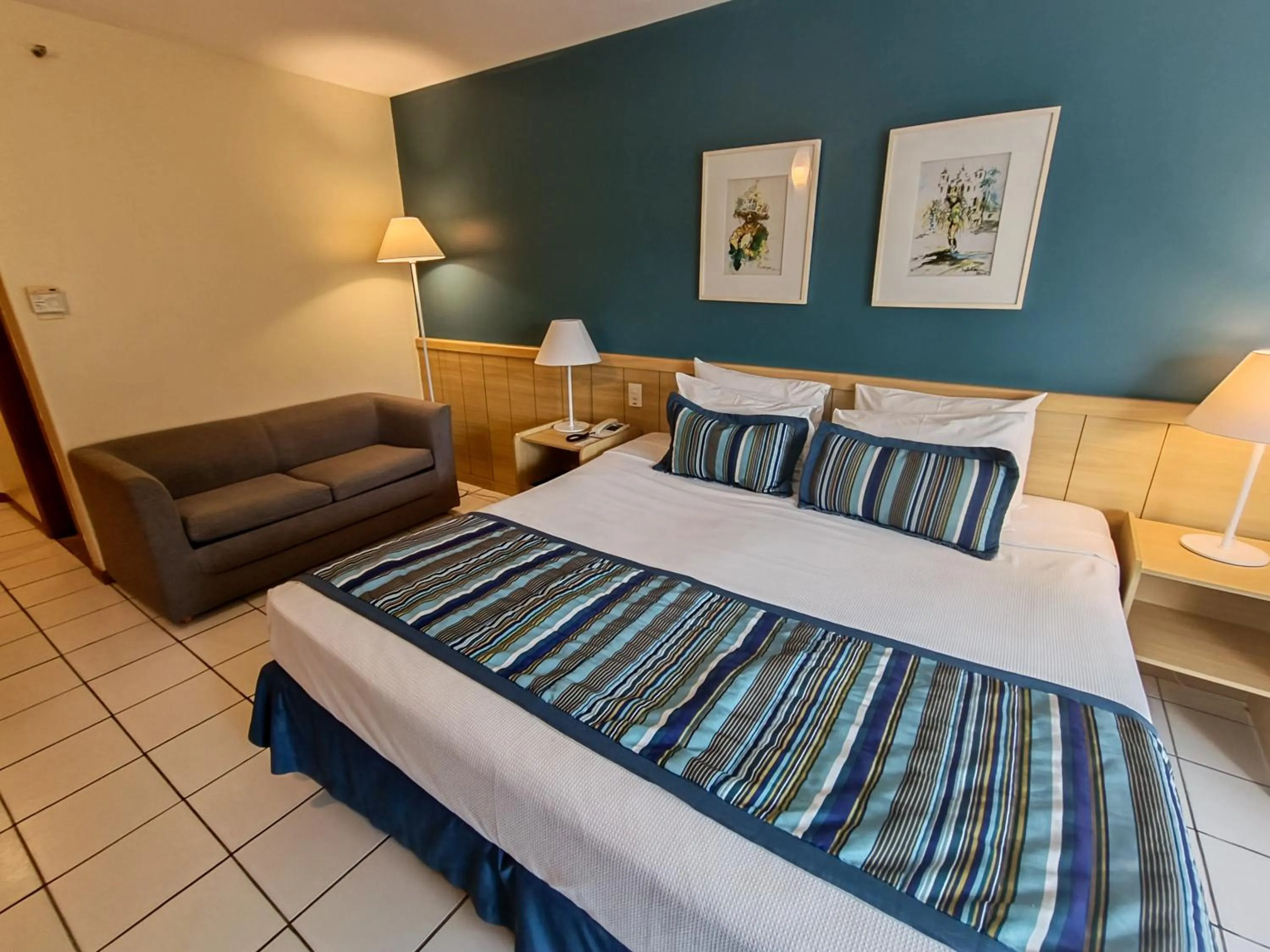 Bed in Reymar Hotel Maceió