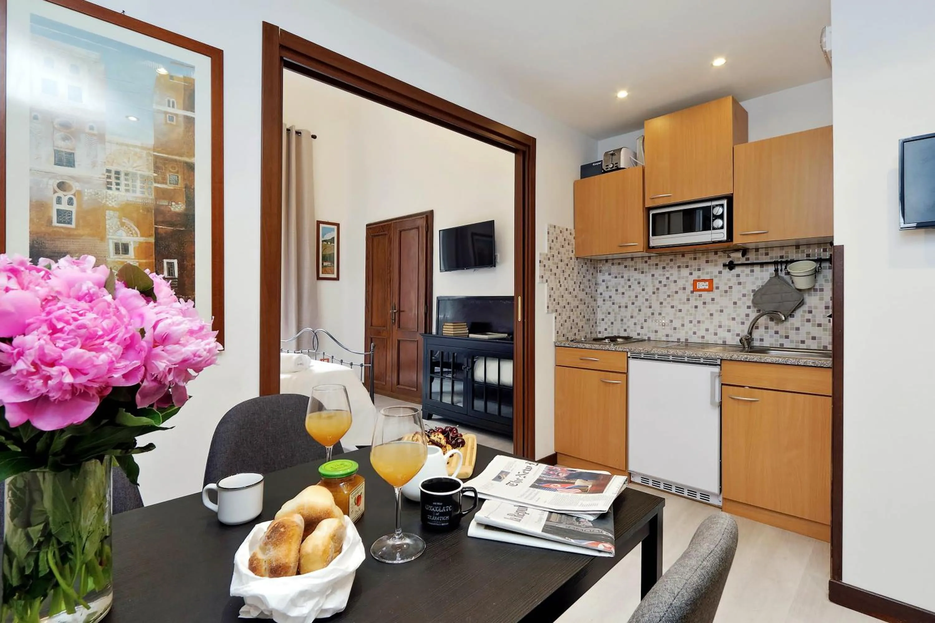 Kitchen or kitchenette in 4BNB - Cavour Square Apartment