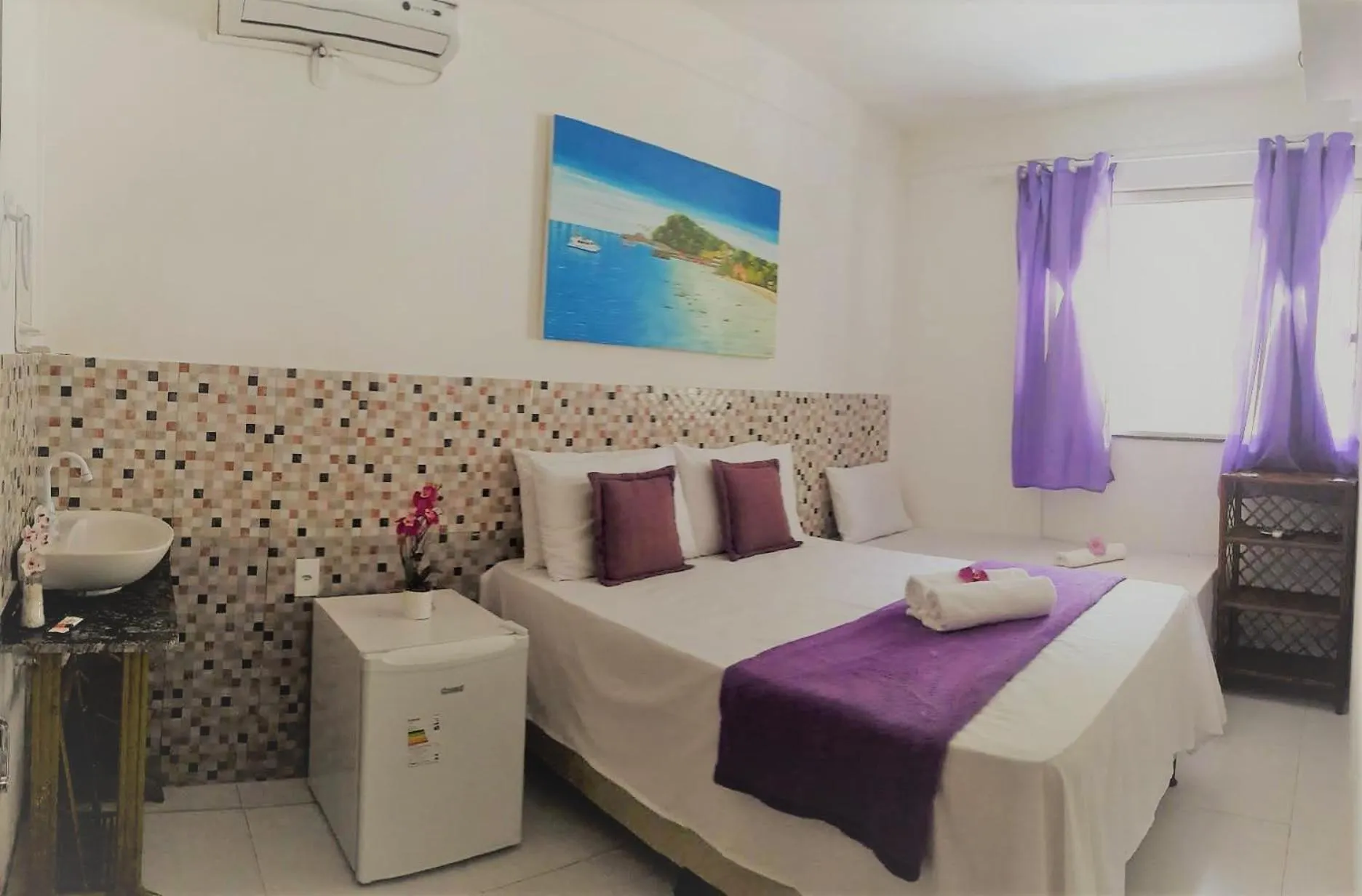 Bed in Pousada Vila do Sossego