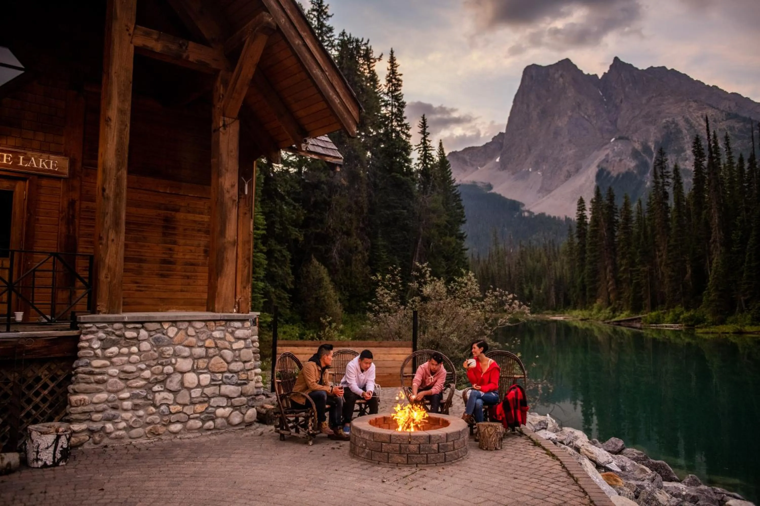 Patio in Emerald Lake Lodge