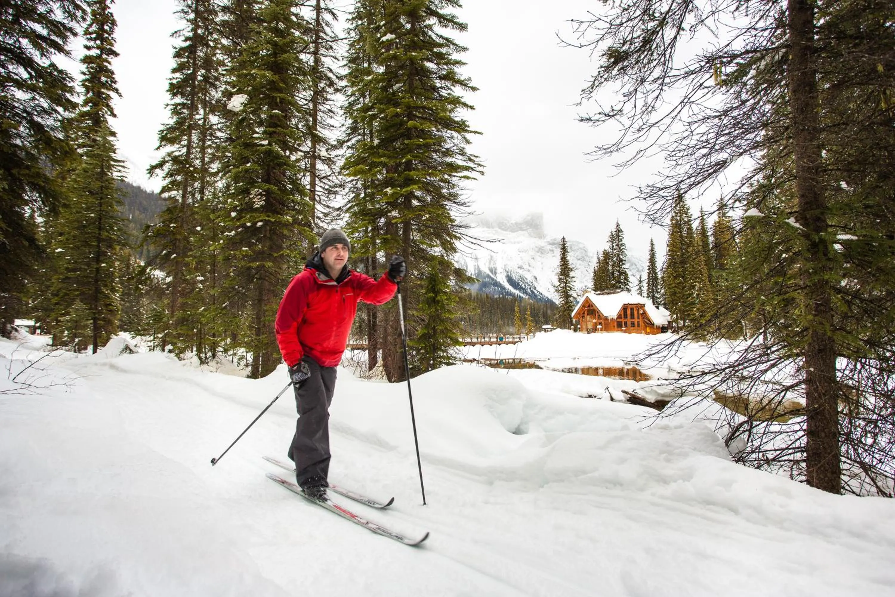 Winter in Emerald Lake Lodge