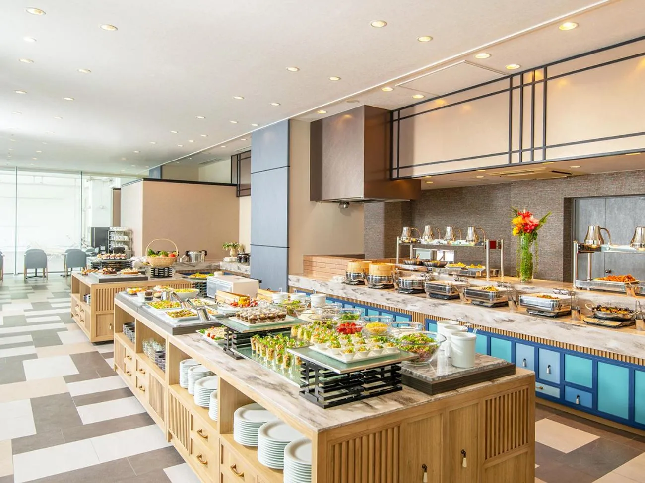 Buffet breakfast in Art Hotel Kagoshima