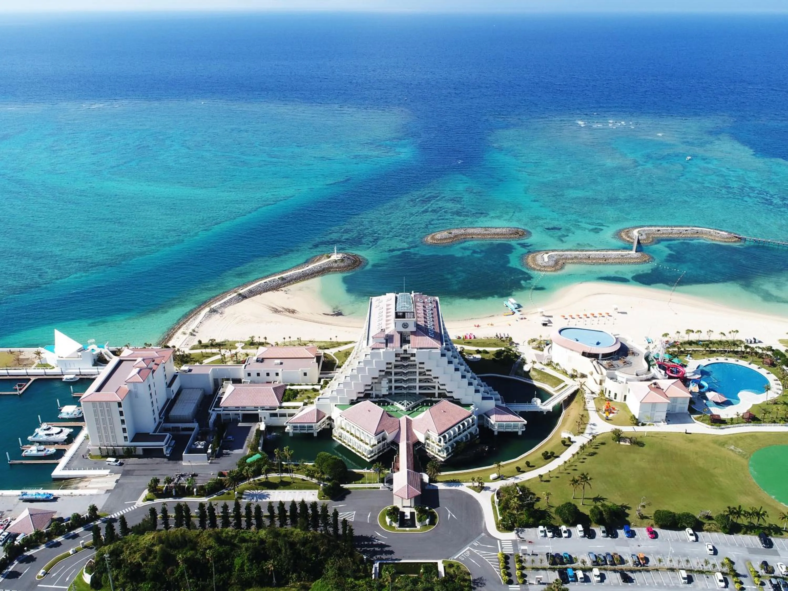 Bird's eye view in Sheraton Okinawa Sunmarina Resort