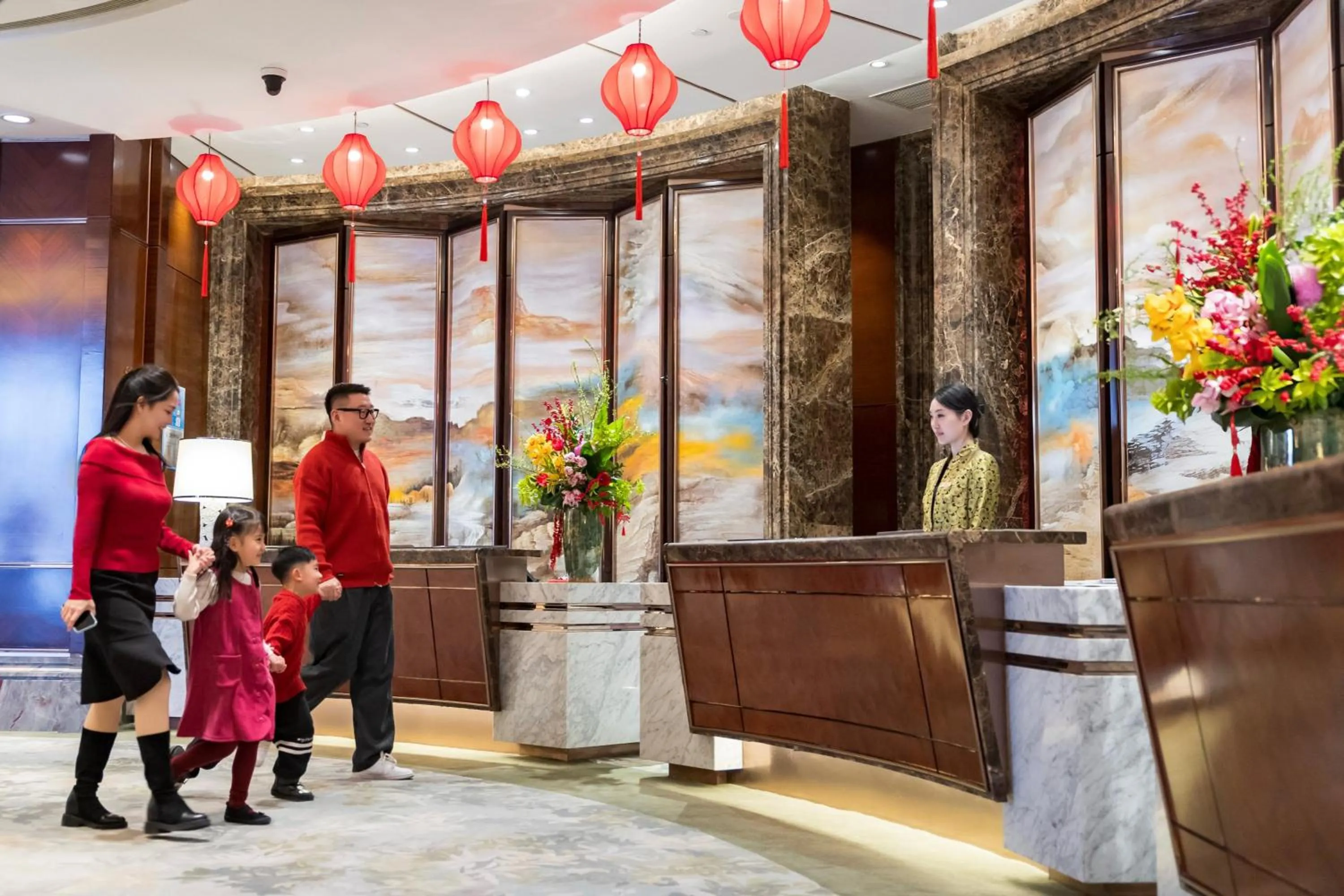 Lobby or reception in Shangri-La Dalian