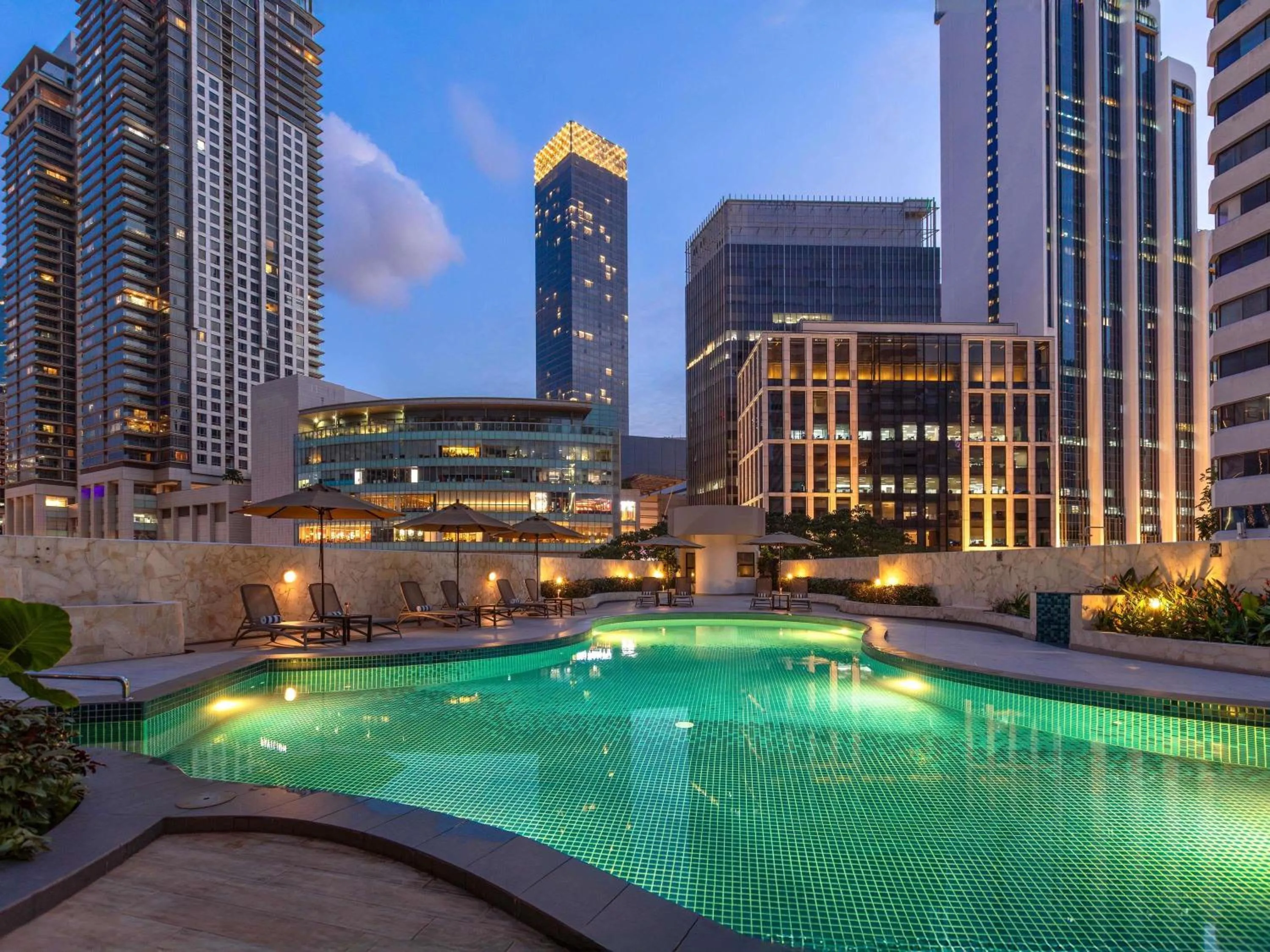 Pool view in Novotel Kuala Lumpur City Centre