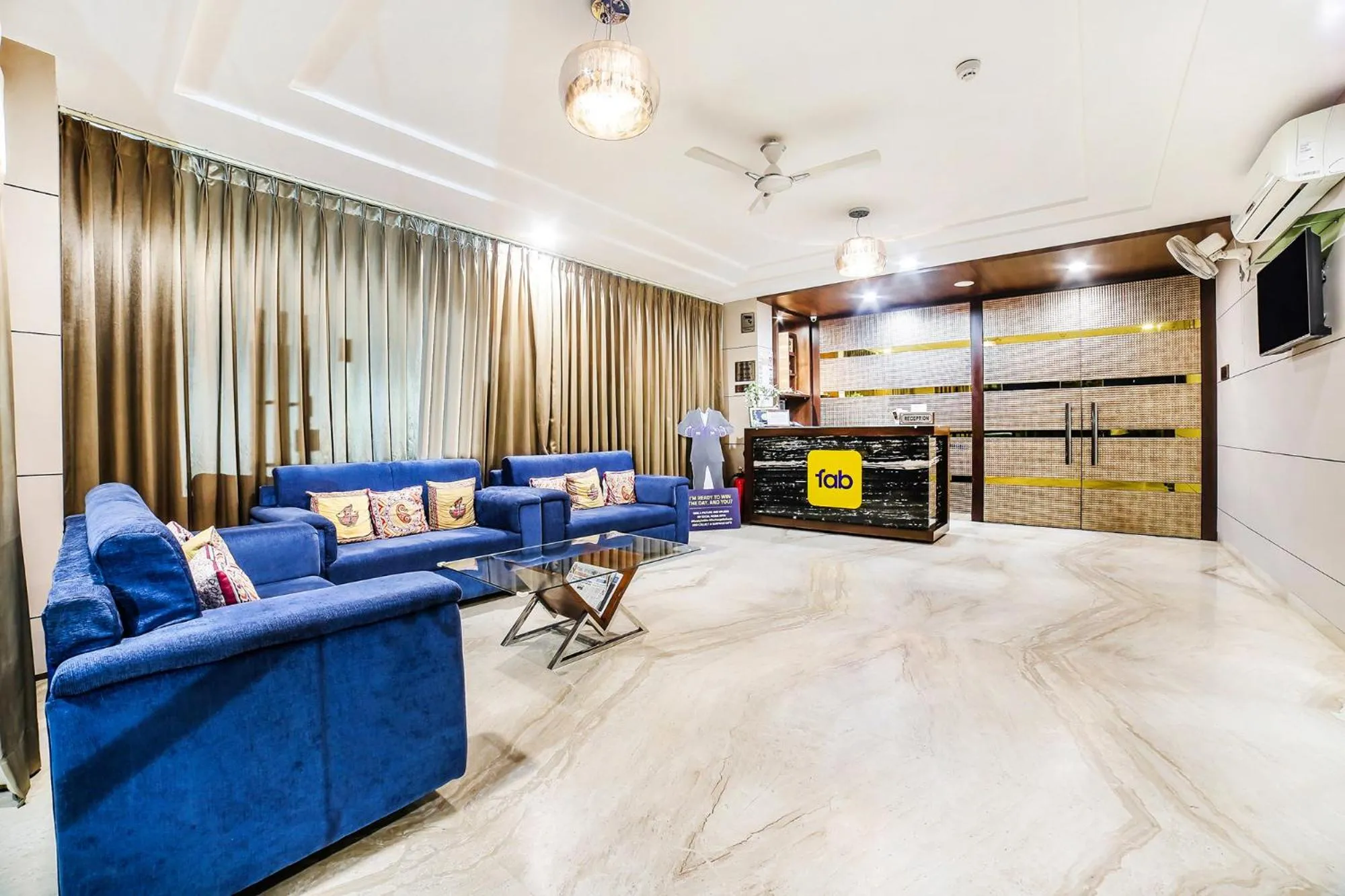 Lobby or reception in FabHotel Prime Sapphire Inn