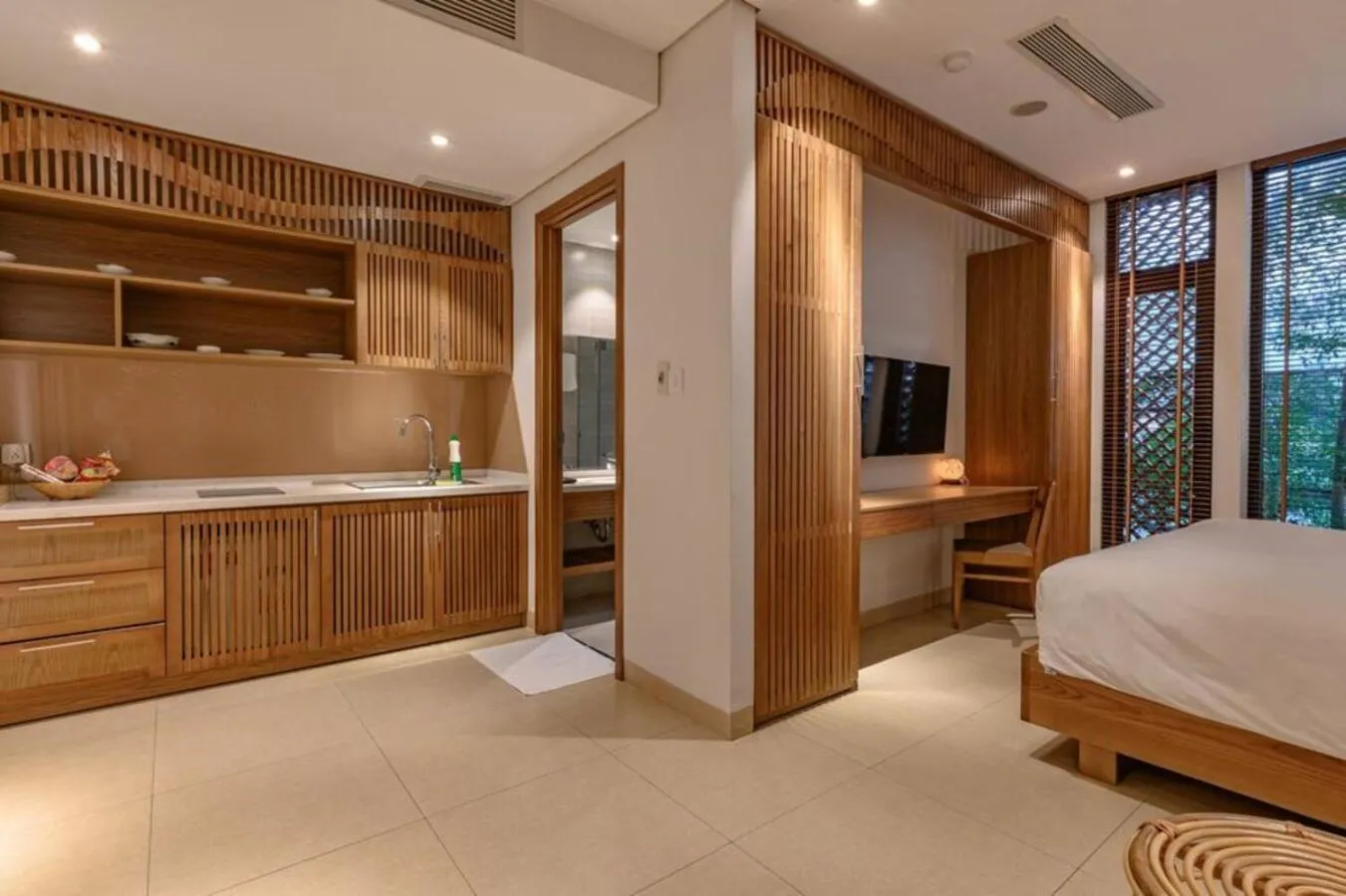 stove, Bed in Mai's Boutique