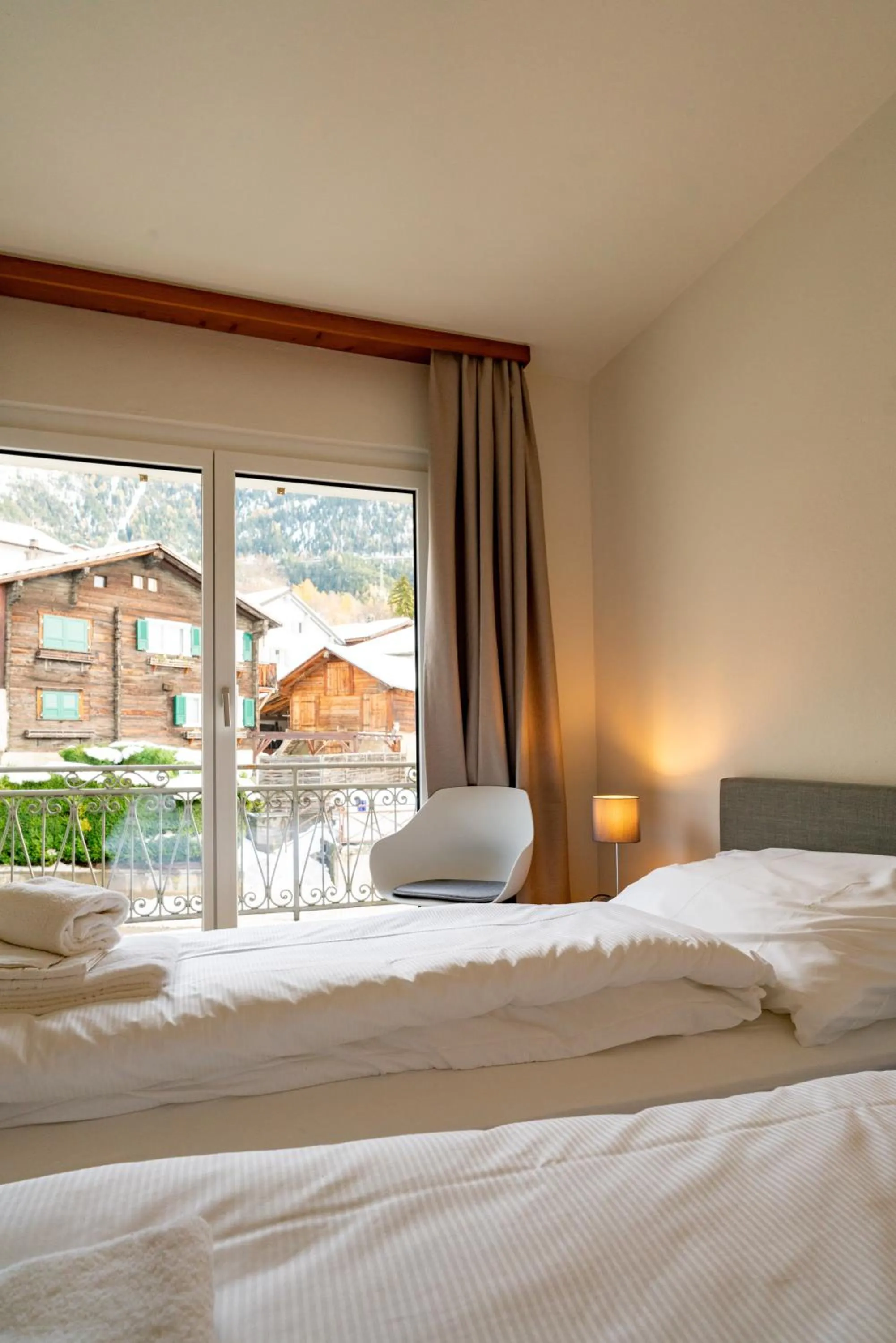 Photo of the whole room, Bed in Hotel Restaurant Simplon