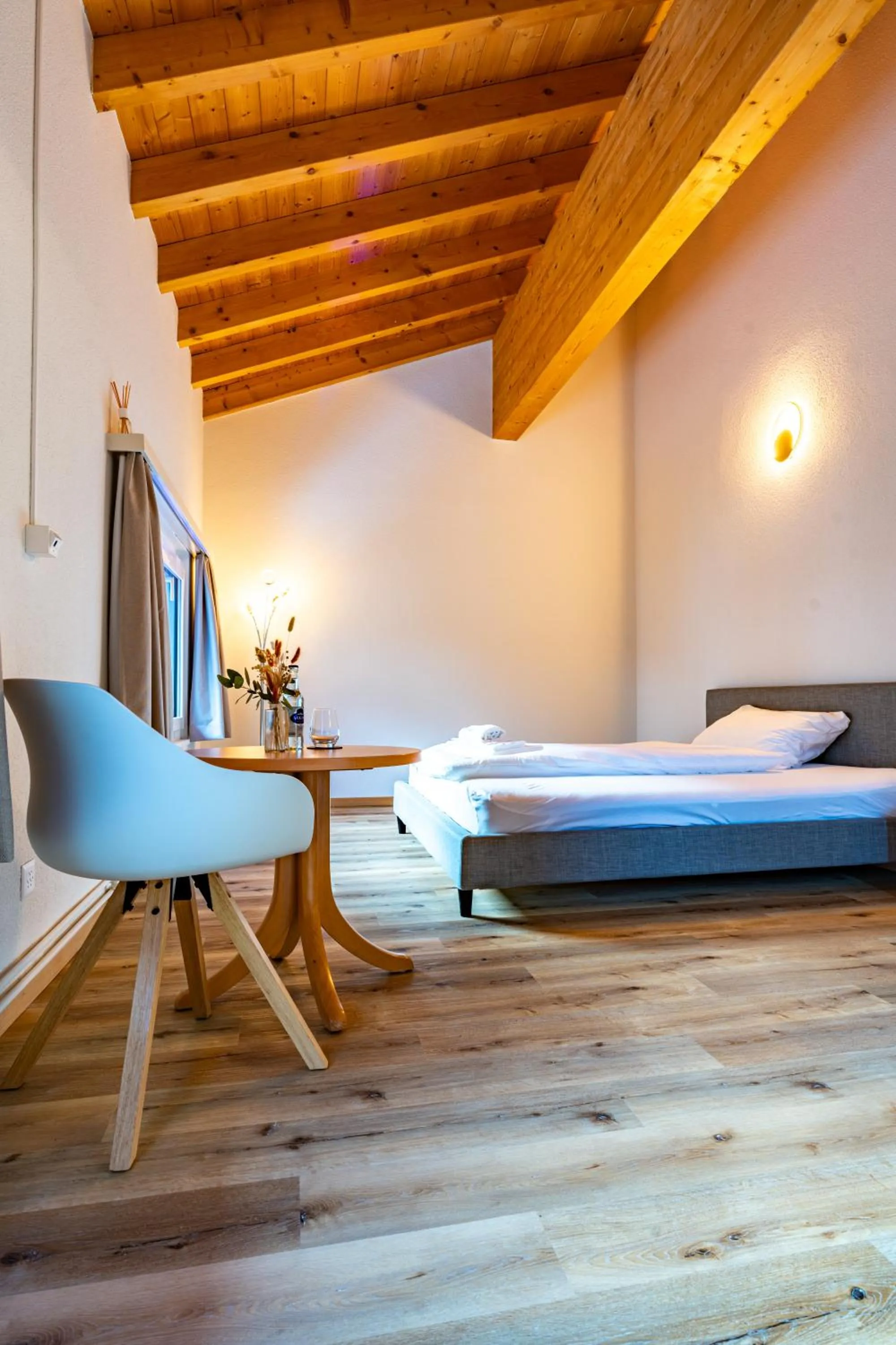 Bed in Hotel Restaurant Simplon