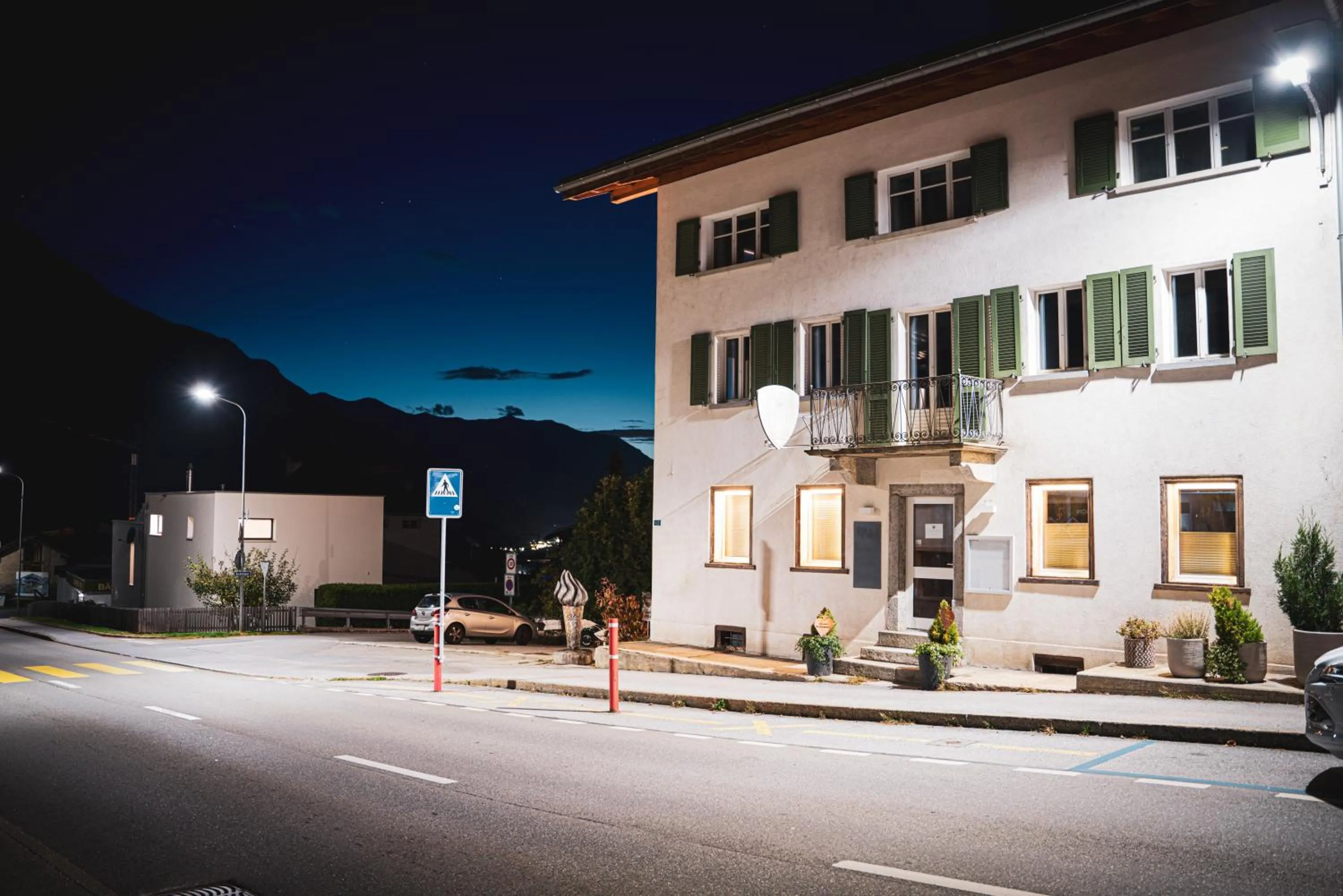 Property building in Hotel Restaurant Simplon
