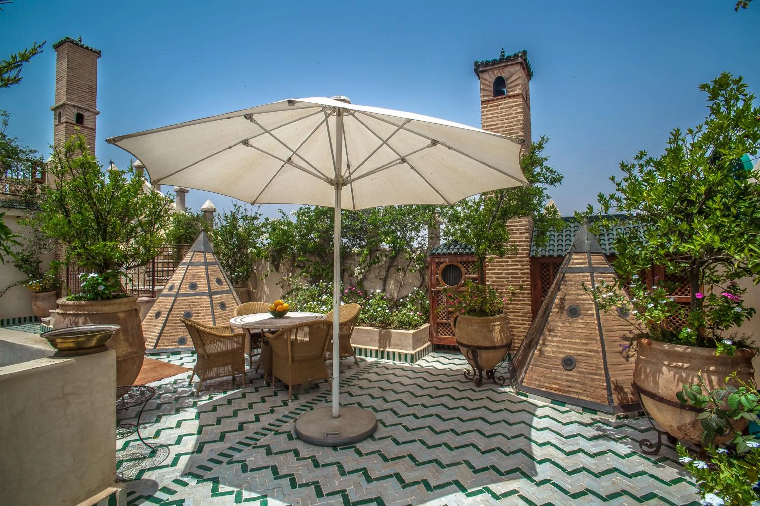 Patio in Riad & Spa Laurence Olivier