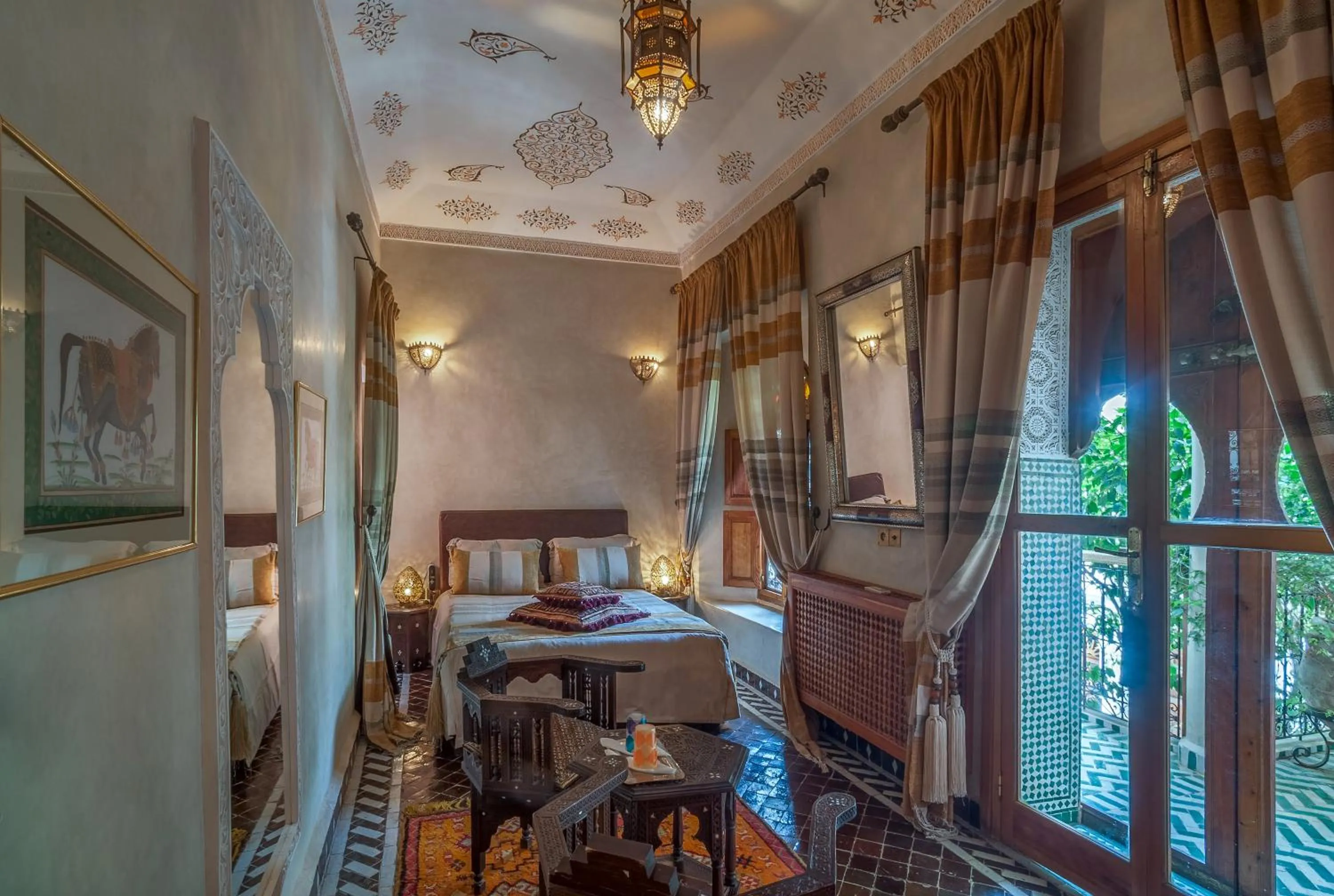 Seating area in Riad & Spa Laurence Olivier