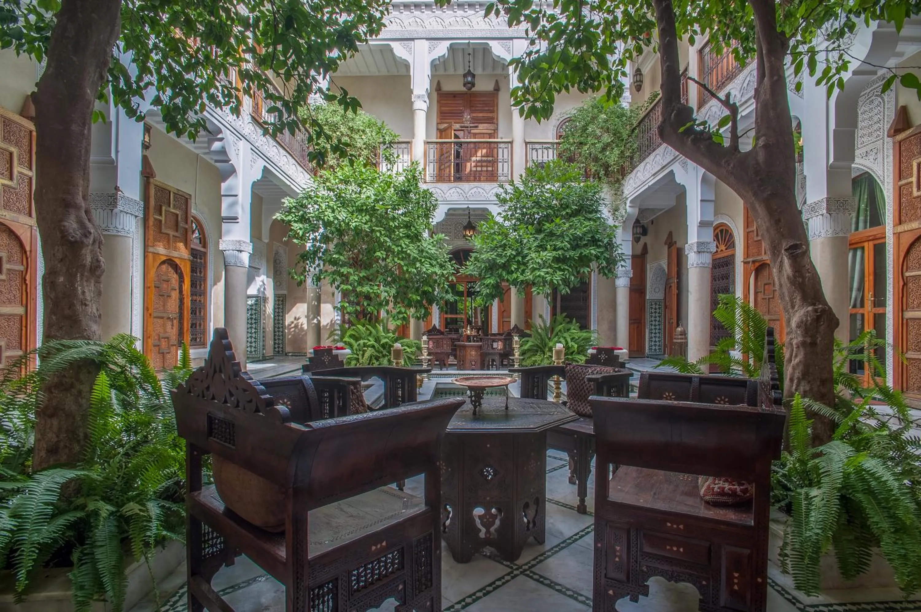 Patio in Riad & Spa Laurence Olivier