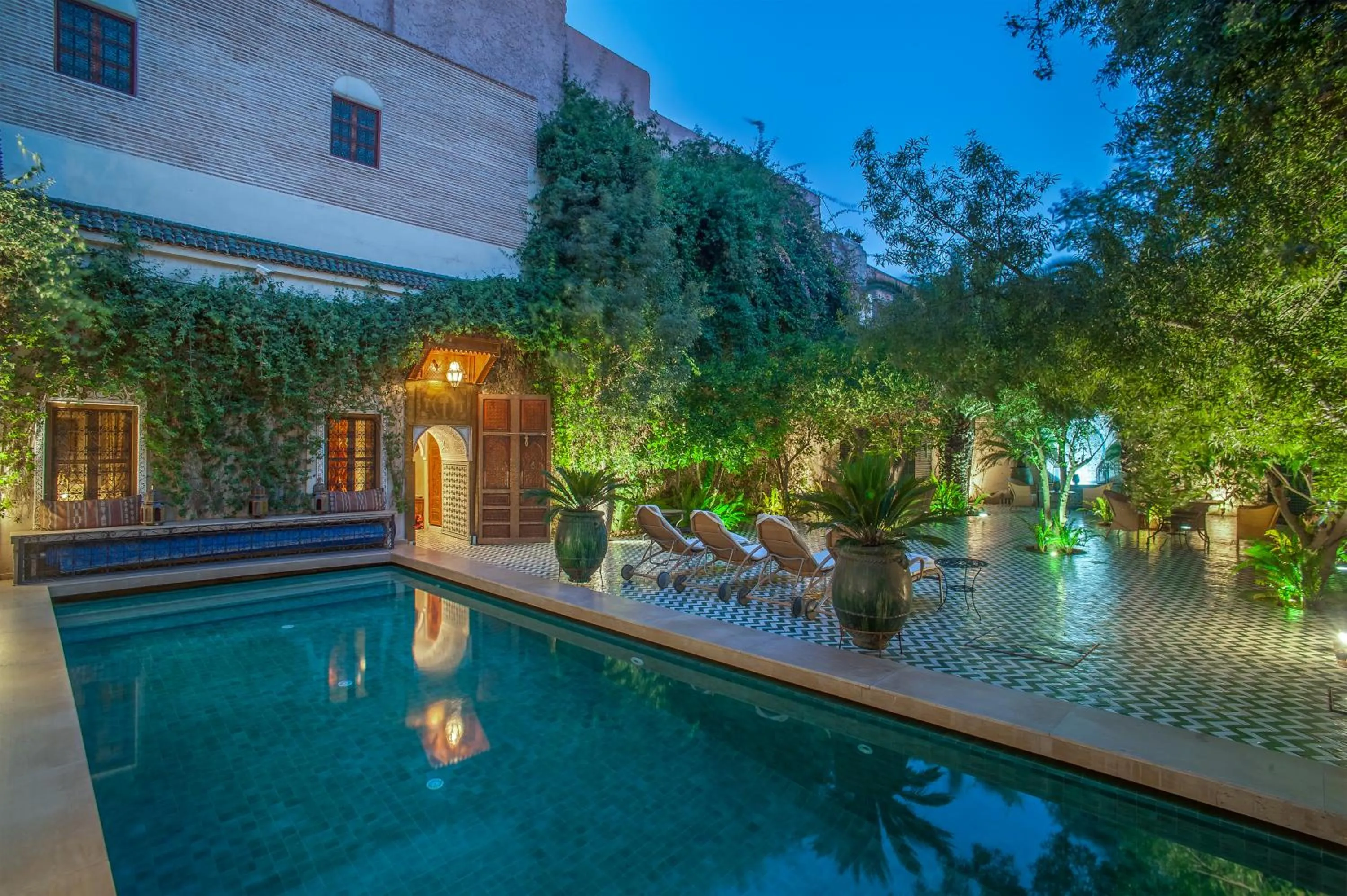 Garden in Riad & Spa Laurence Olivier