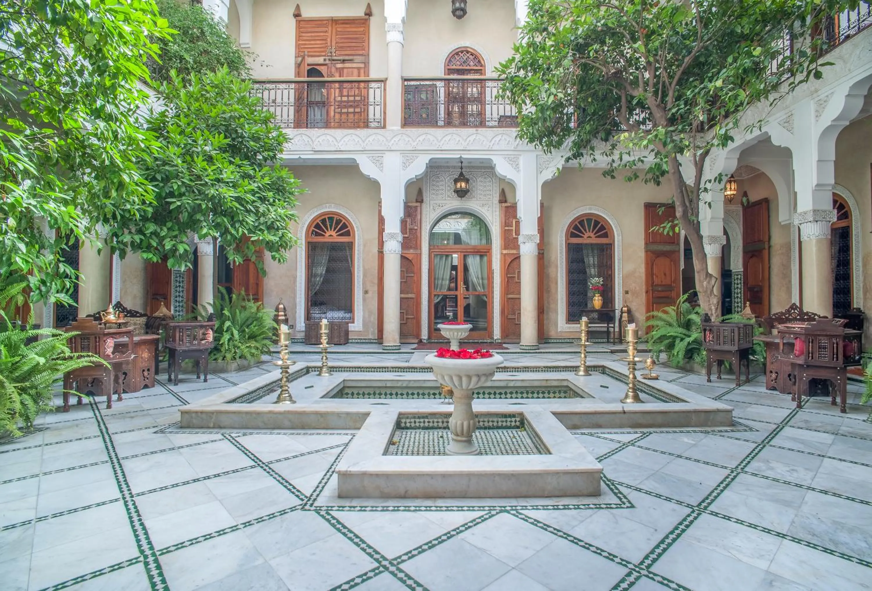 Patio in Riad & Spa Laurence Olivier