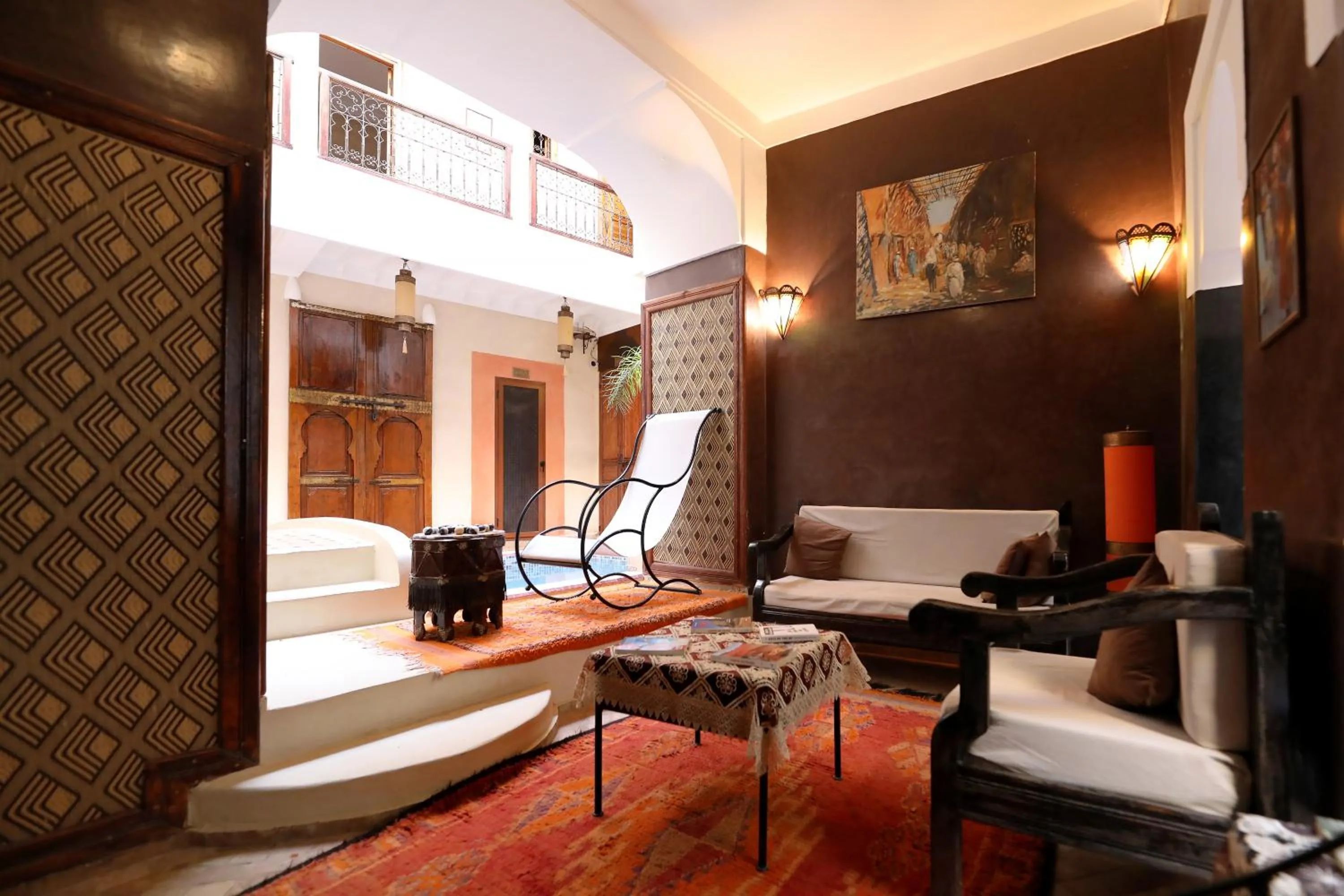 Living room in Riad Sidi Mimoune & Spa