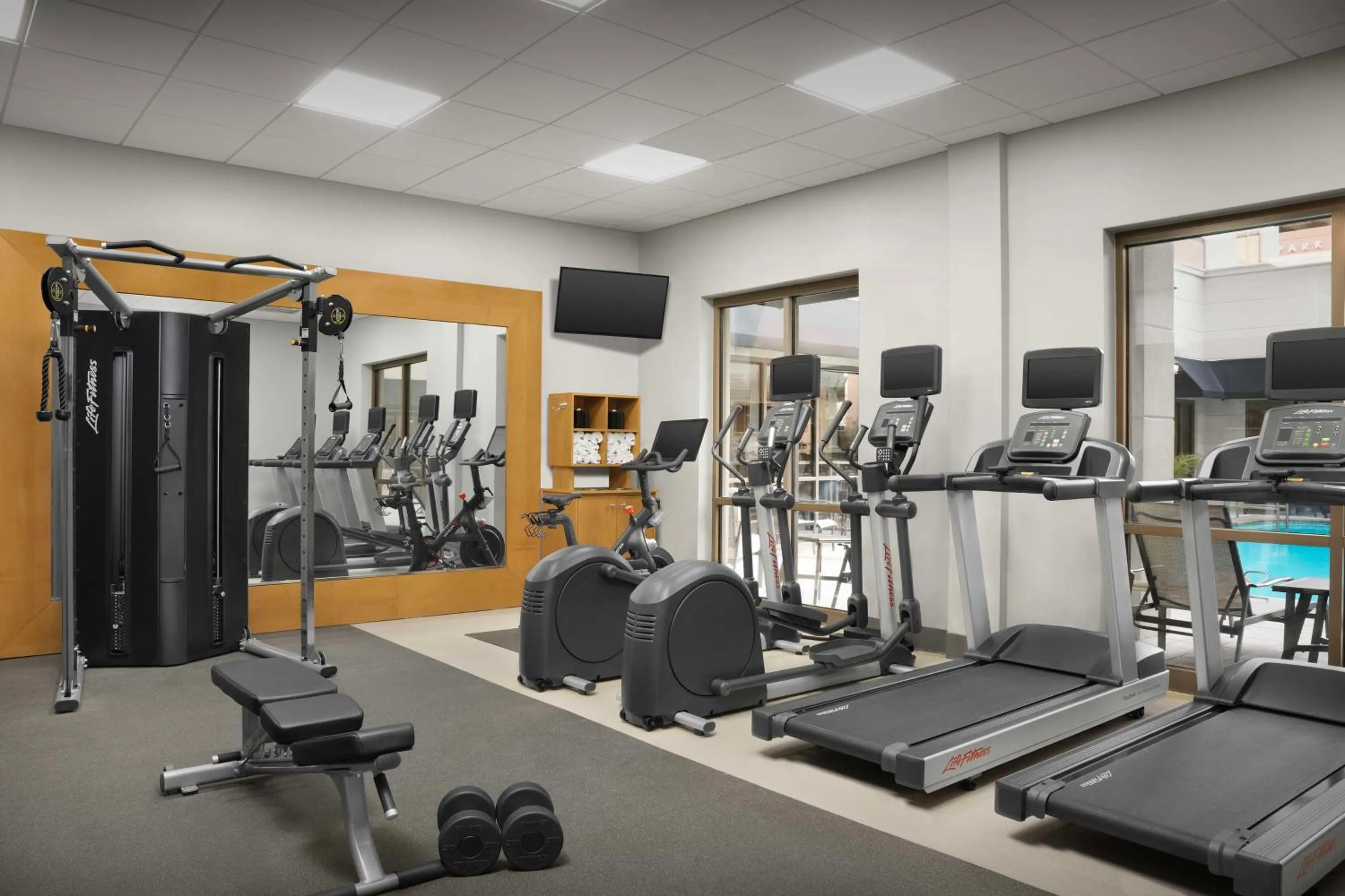 Fitness centre/facilities in Homewood Suites by Hilton Jacksonville-Downtown/Southbank