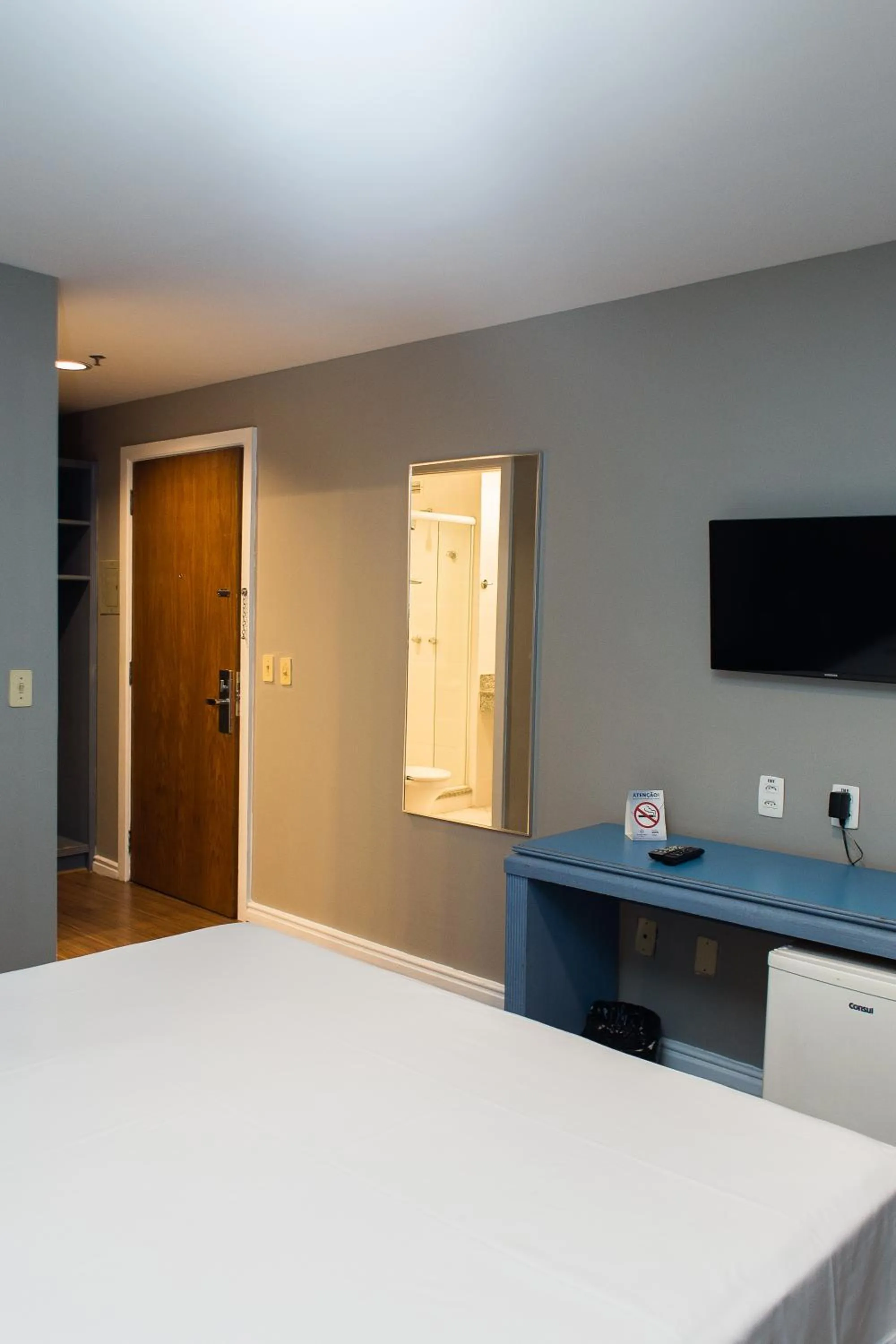 Bedroom, Bed in Master Express Alberto Bins - 200 metros do Hospital Santa Casa