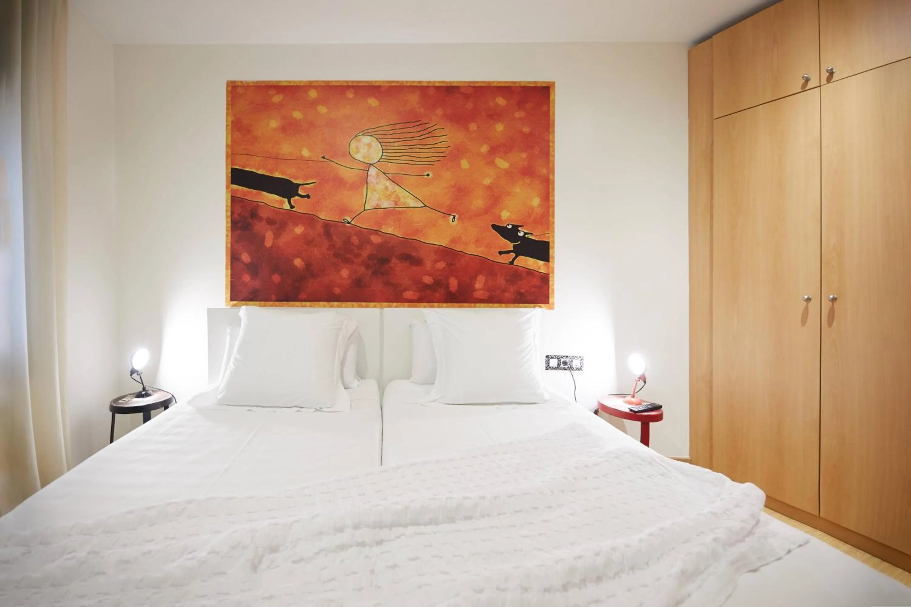 Bed in Apart-Suites Hostemplo