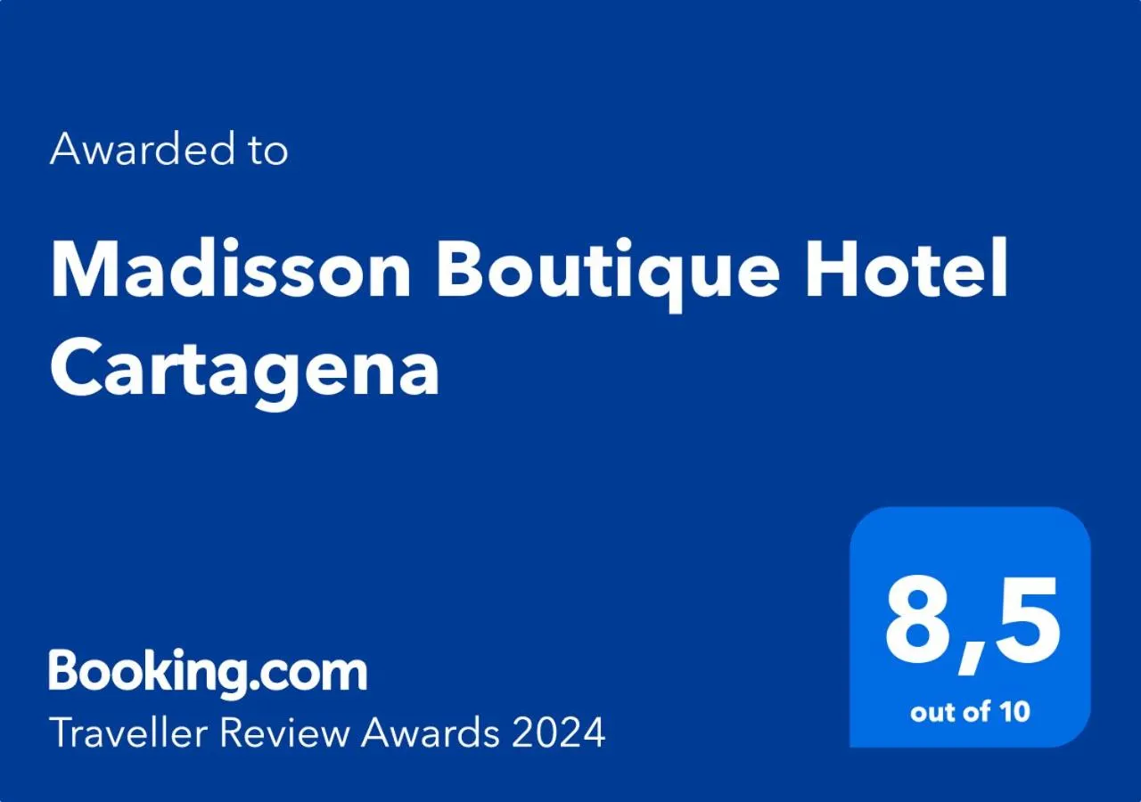 Certificate/Award in Madisson Boutique Hotel Cartagena