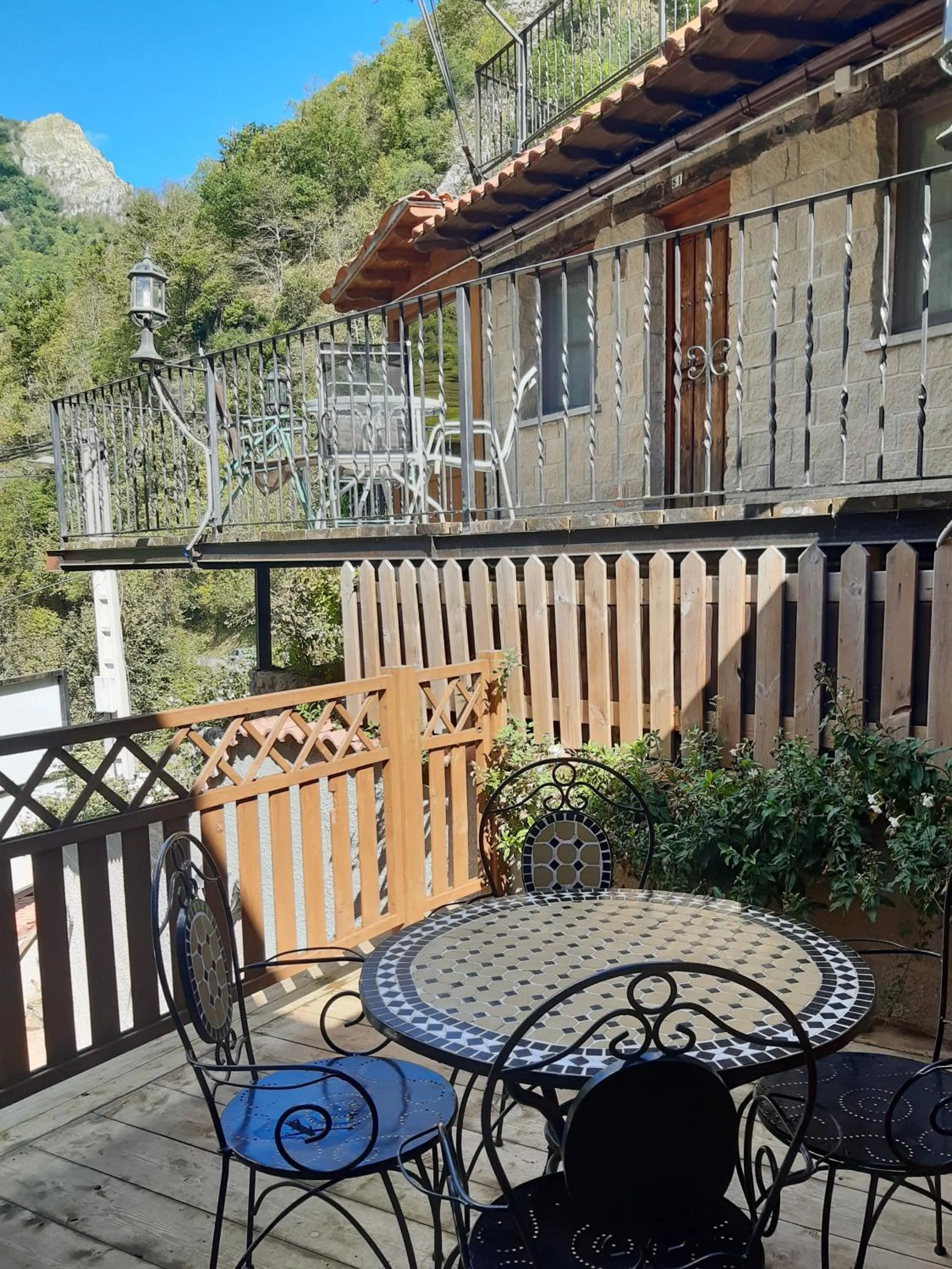 Balcony/Terrace in Hotel Puente Vidosa