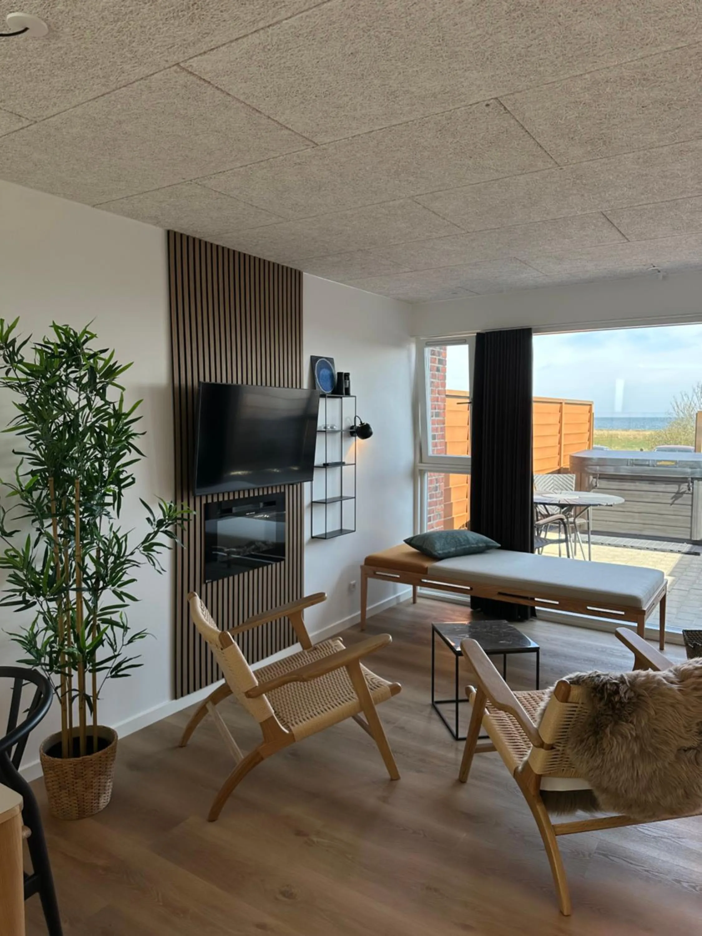 Twin Room with Sea View in HYGGE Strand Camping