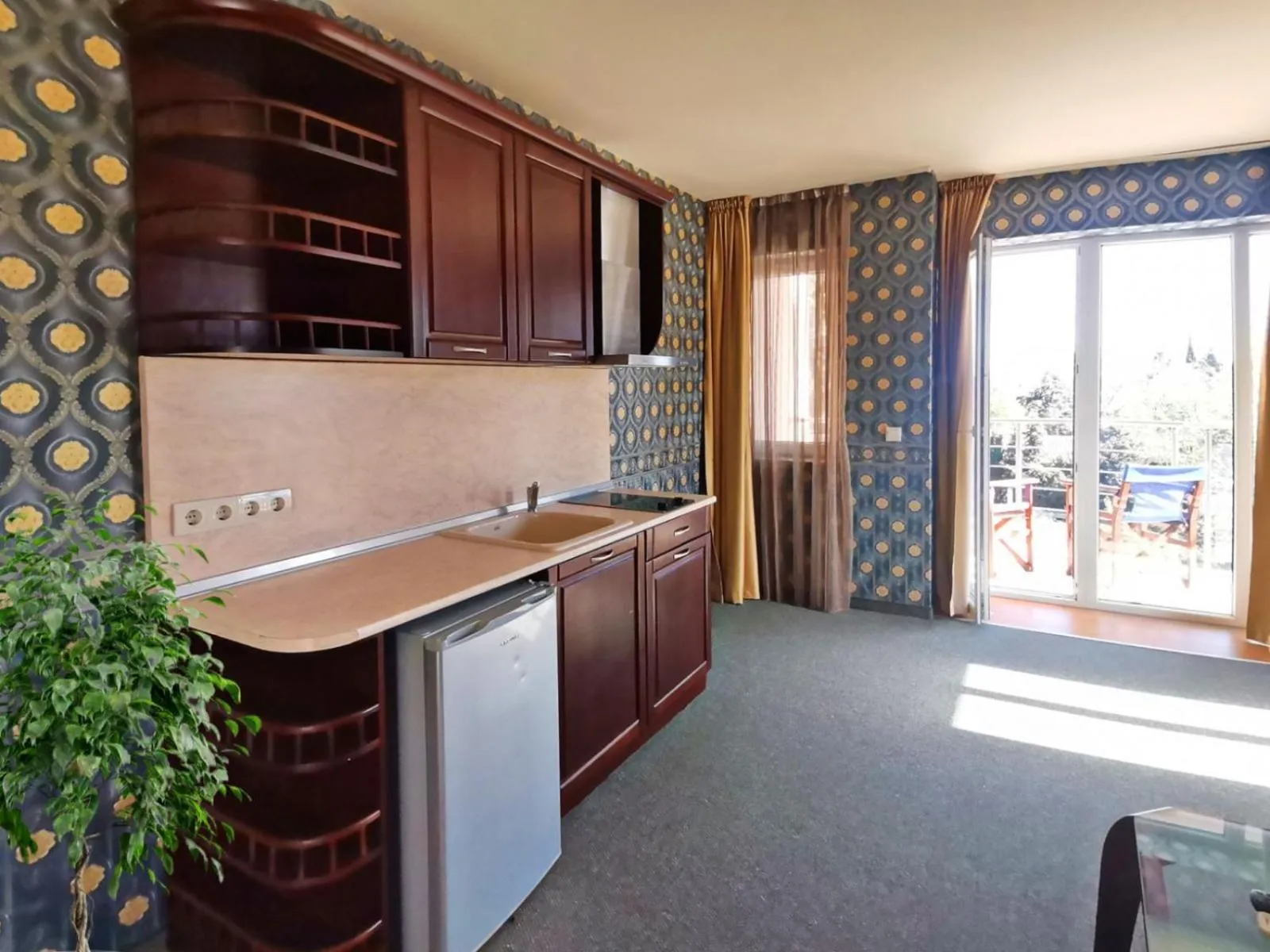 Kitchen or kitchenette in Twins Palace ApartHotel