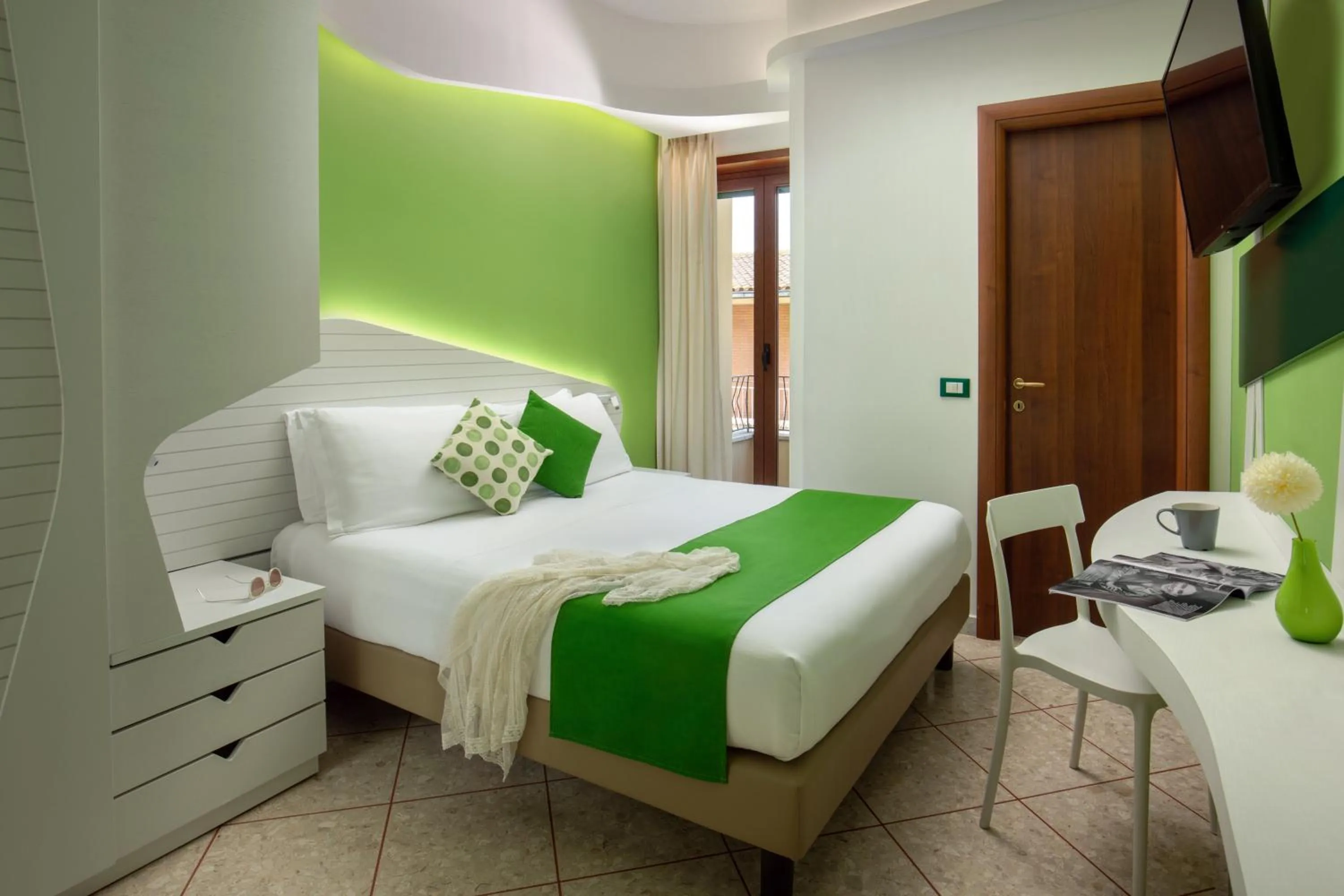 Bed in Hotel Casa Yvorio