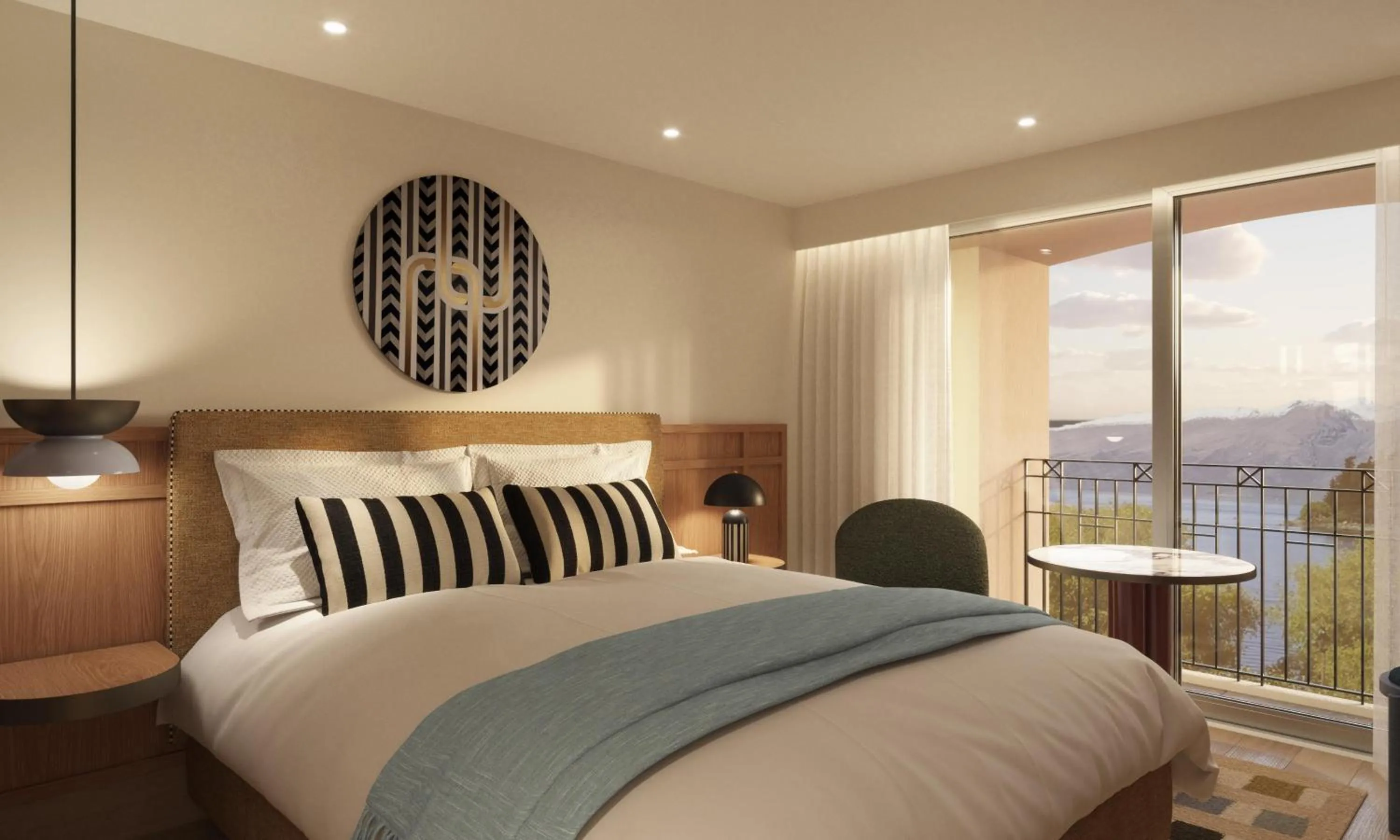 Bedroom, Bed in QT Queenstown