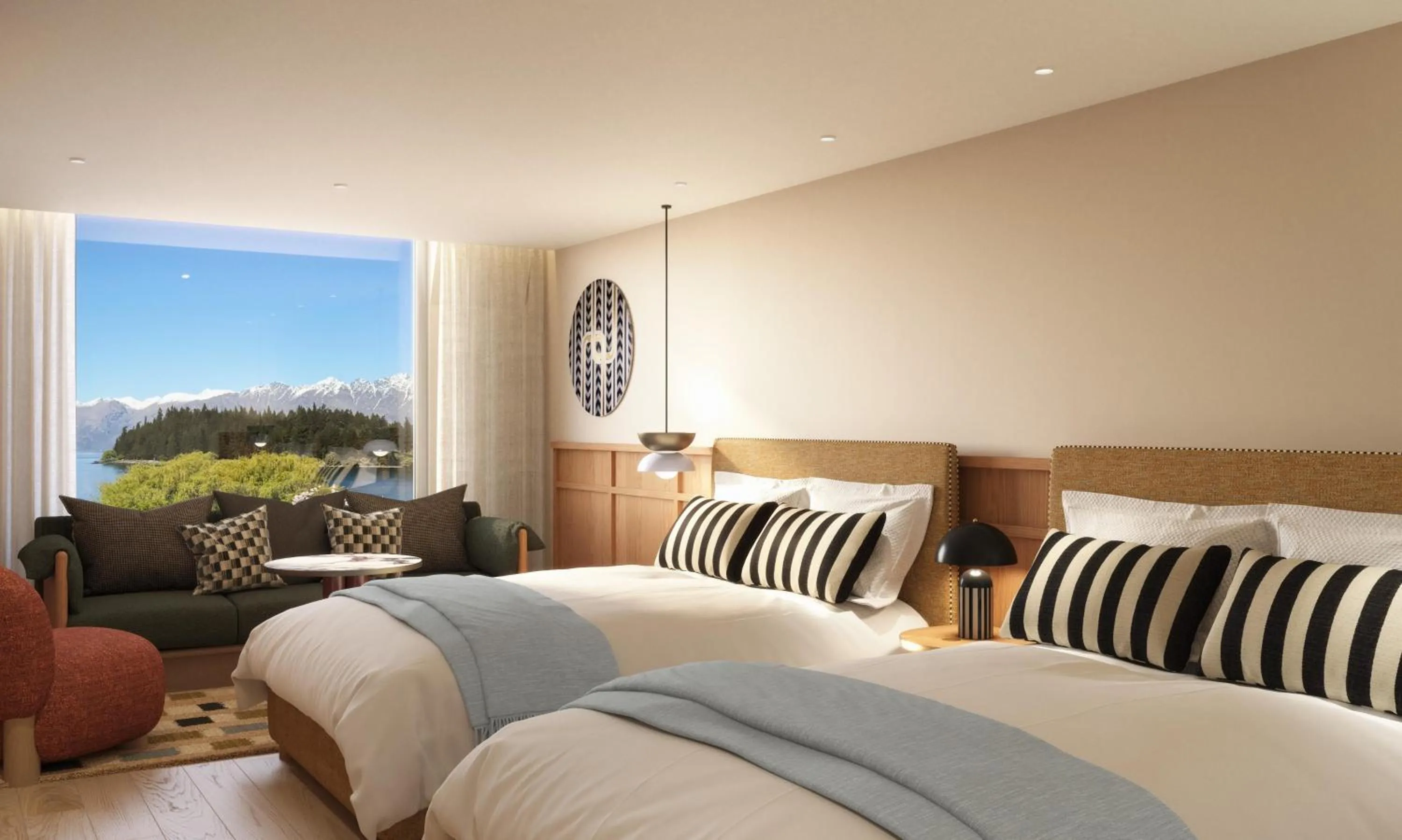 Bedroom, Bed in QT Queenstown