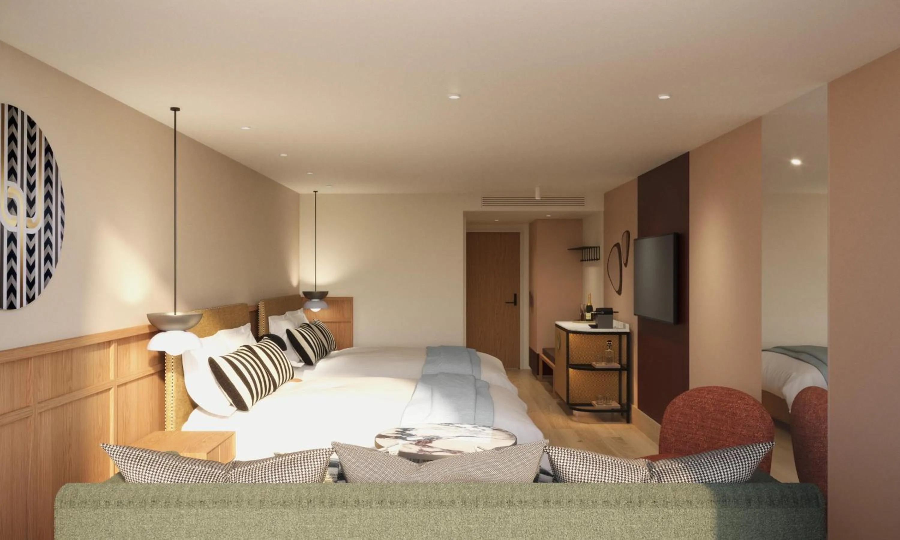 Bedroom, Bed in QT Queenstown