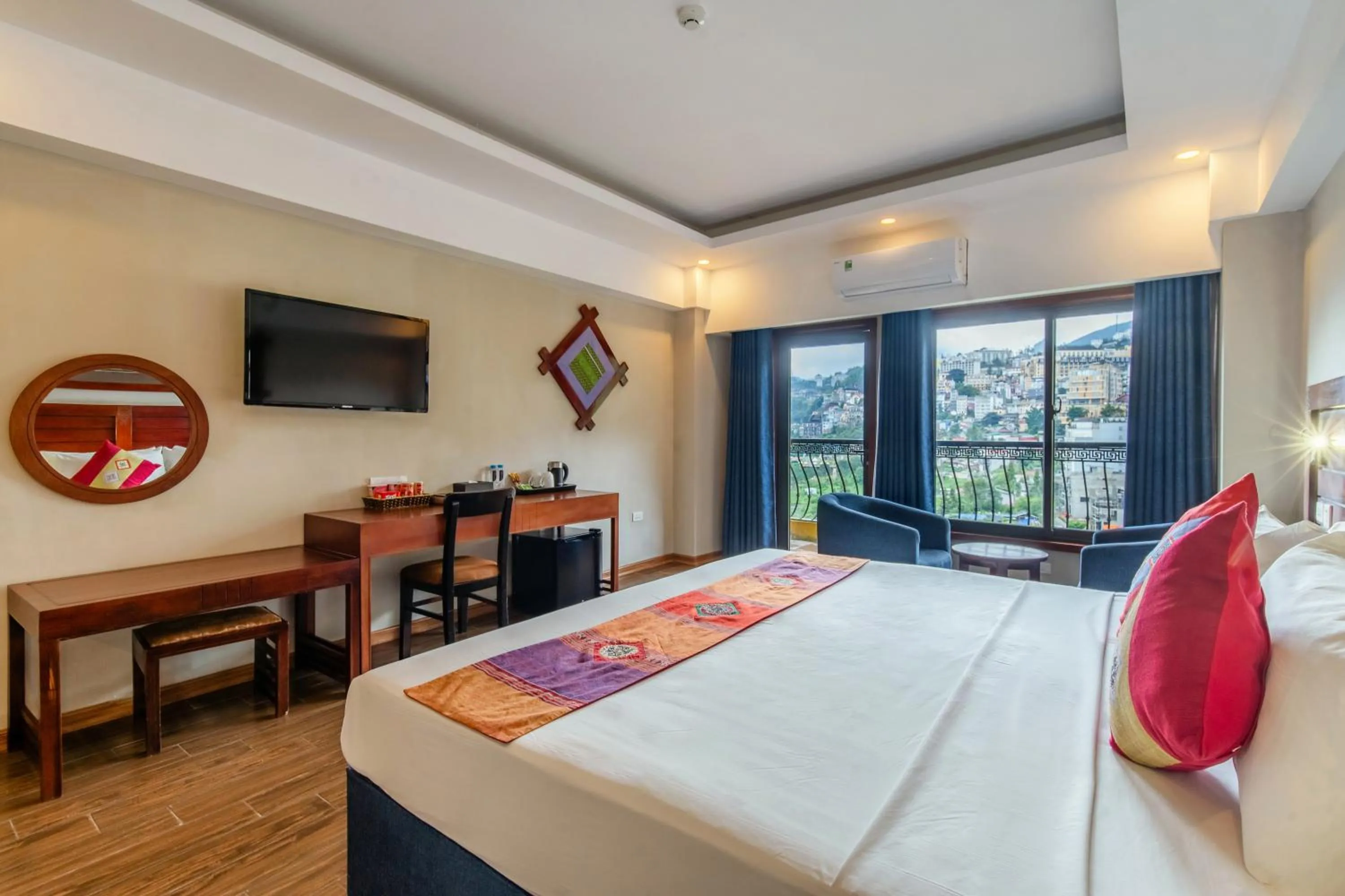 Bed in Sapa Charm Hotel