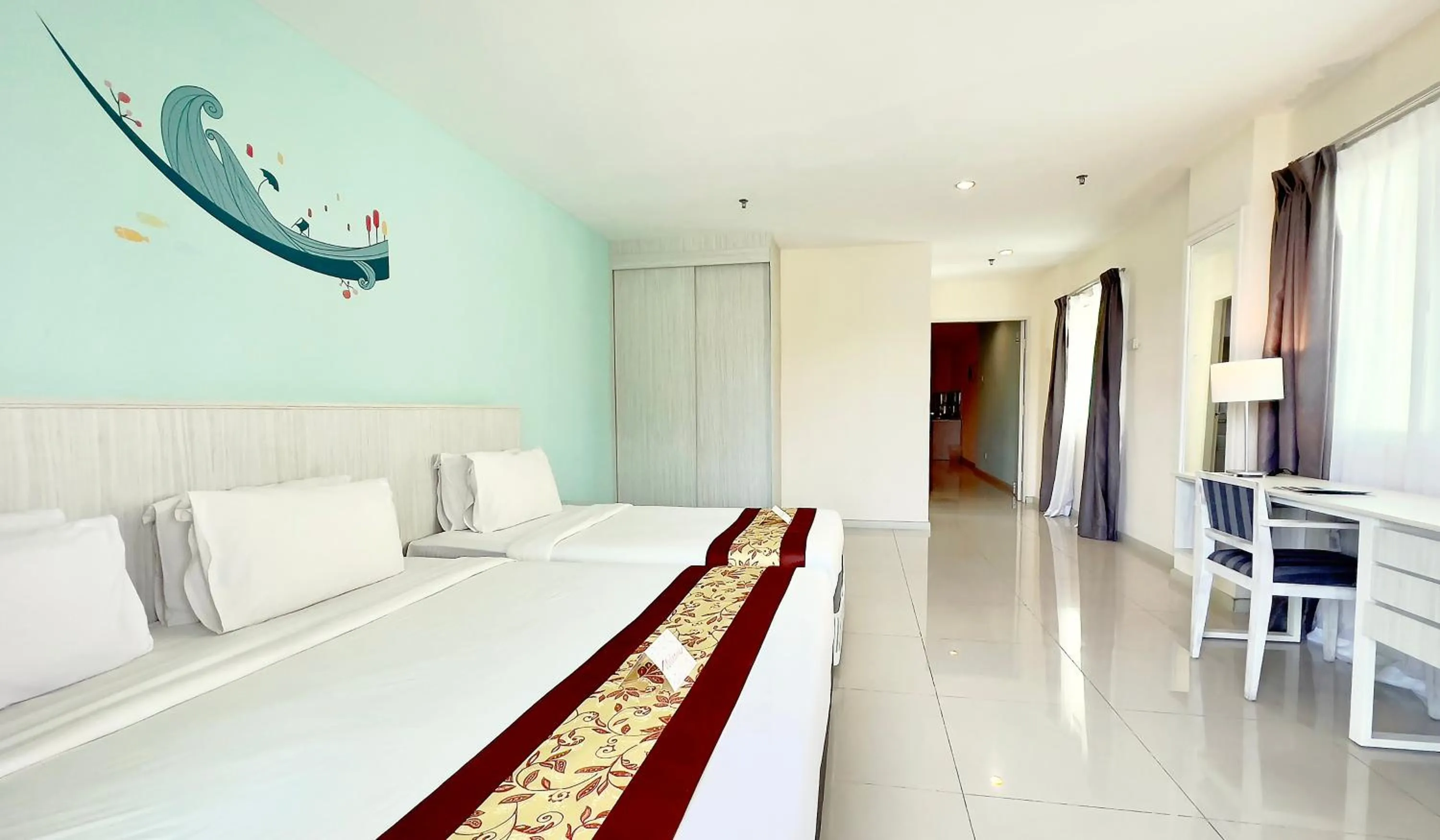 Bed in Marina Island Pangkor Resort & Hotel