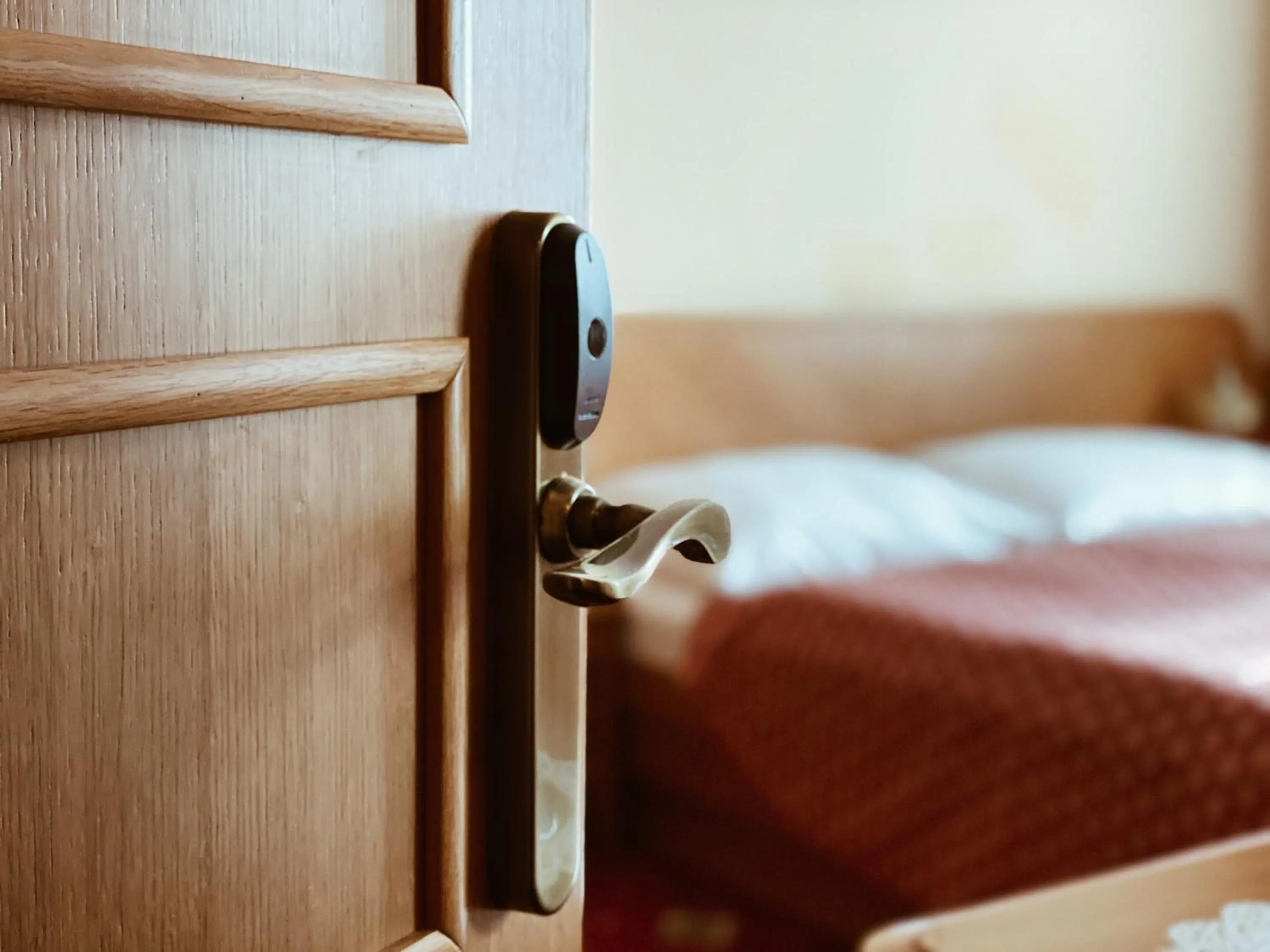 Bed in Hotel Askania