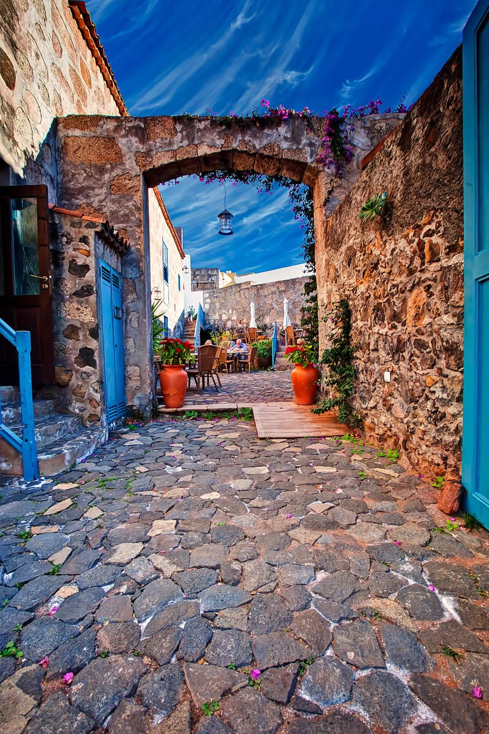 Patio in Hotel Rural 4 Esquinas