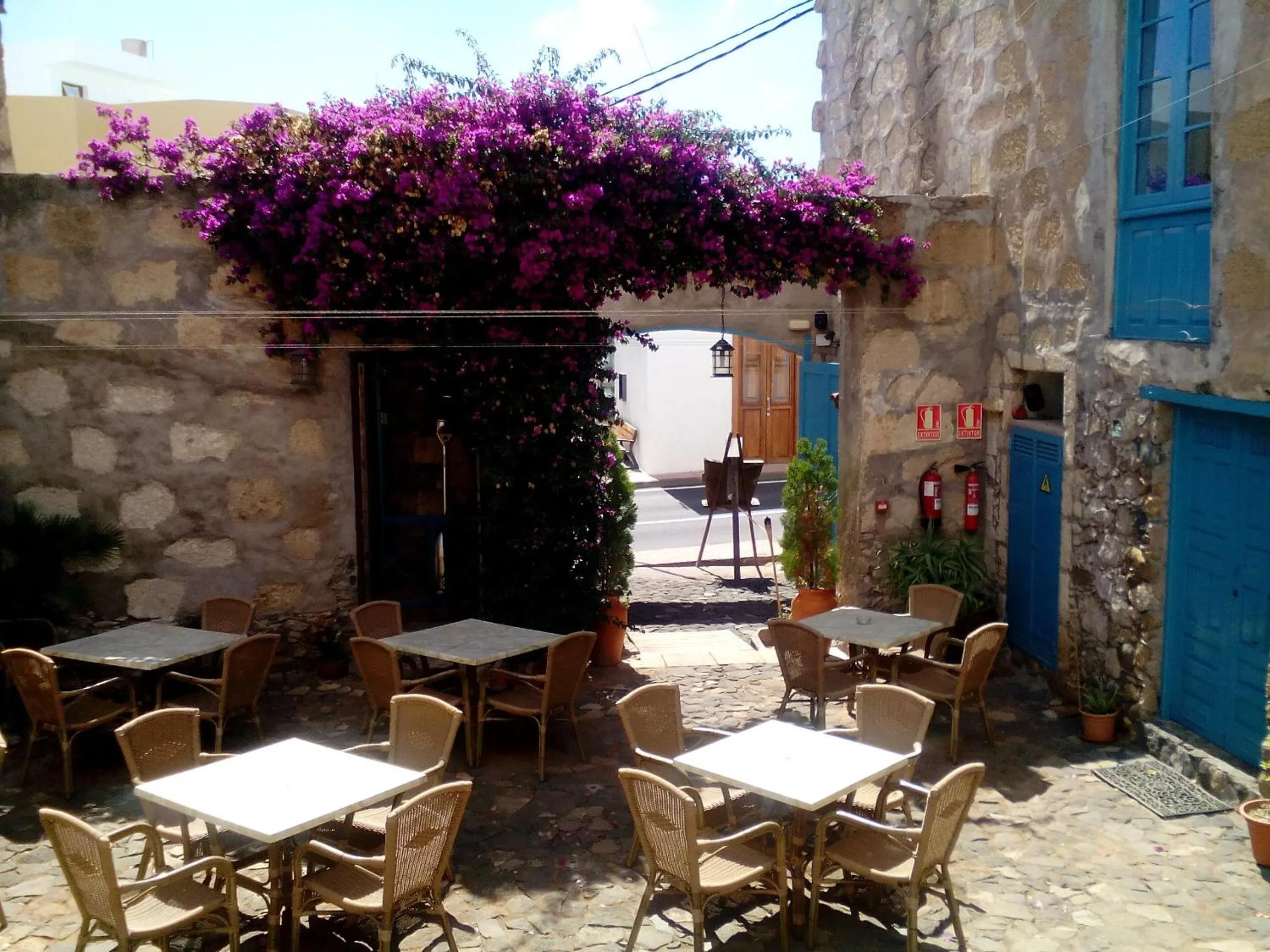 Patio in Hotel Rural 4 Esquinas
