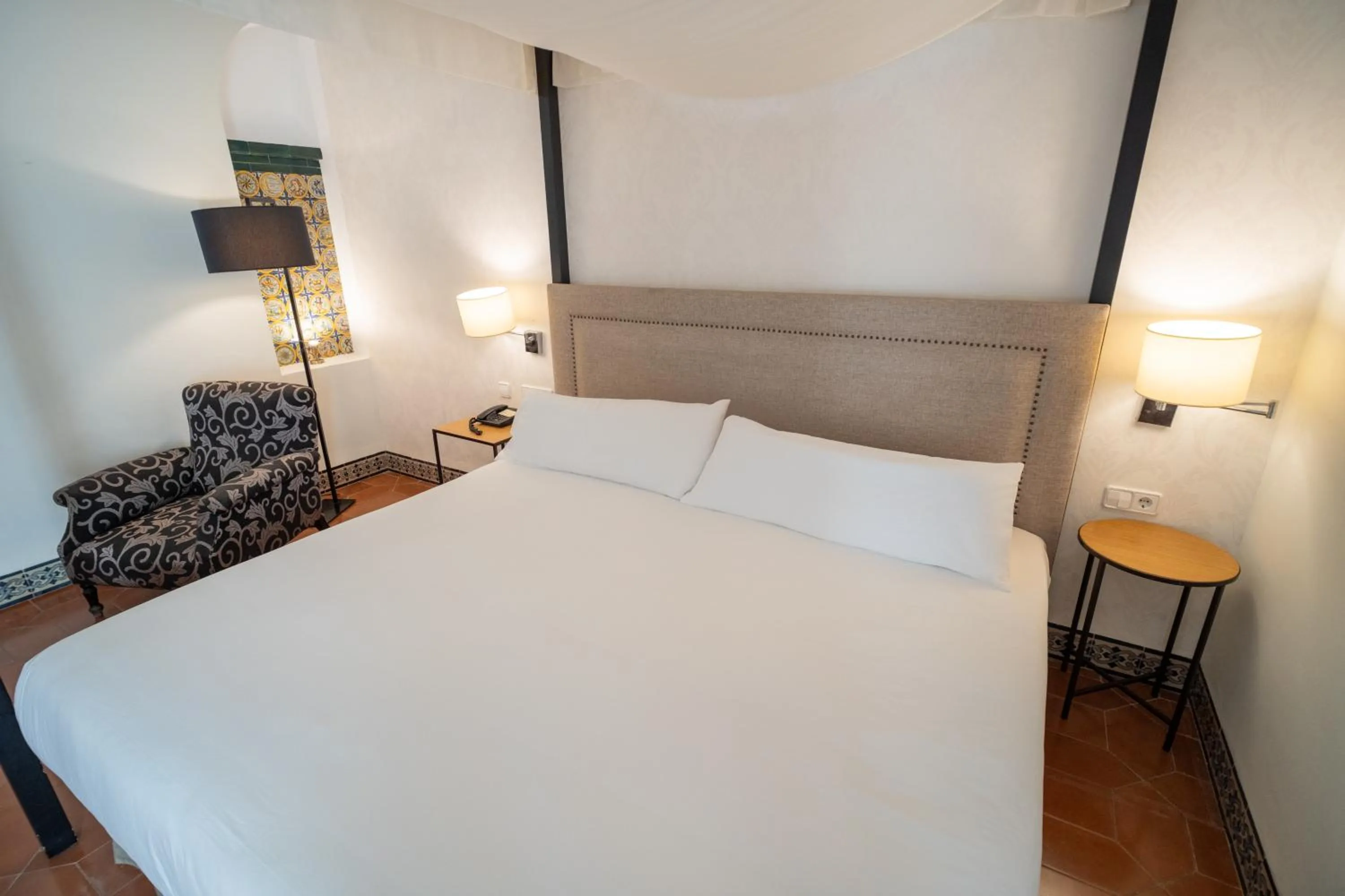 Bed in La Almoraima Hotel