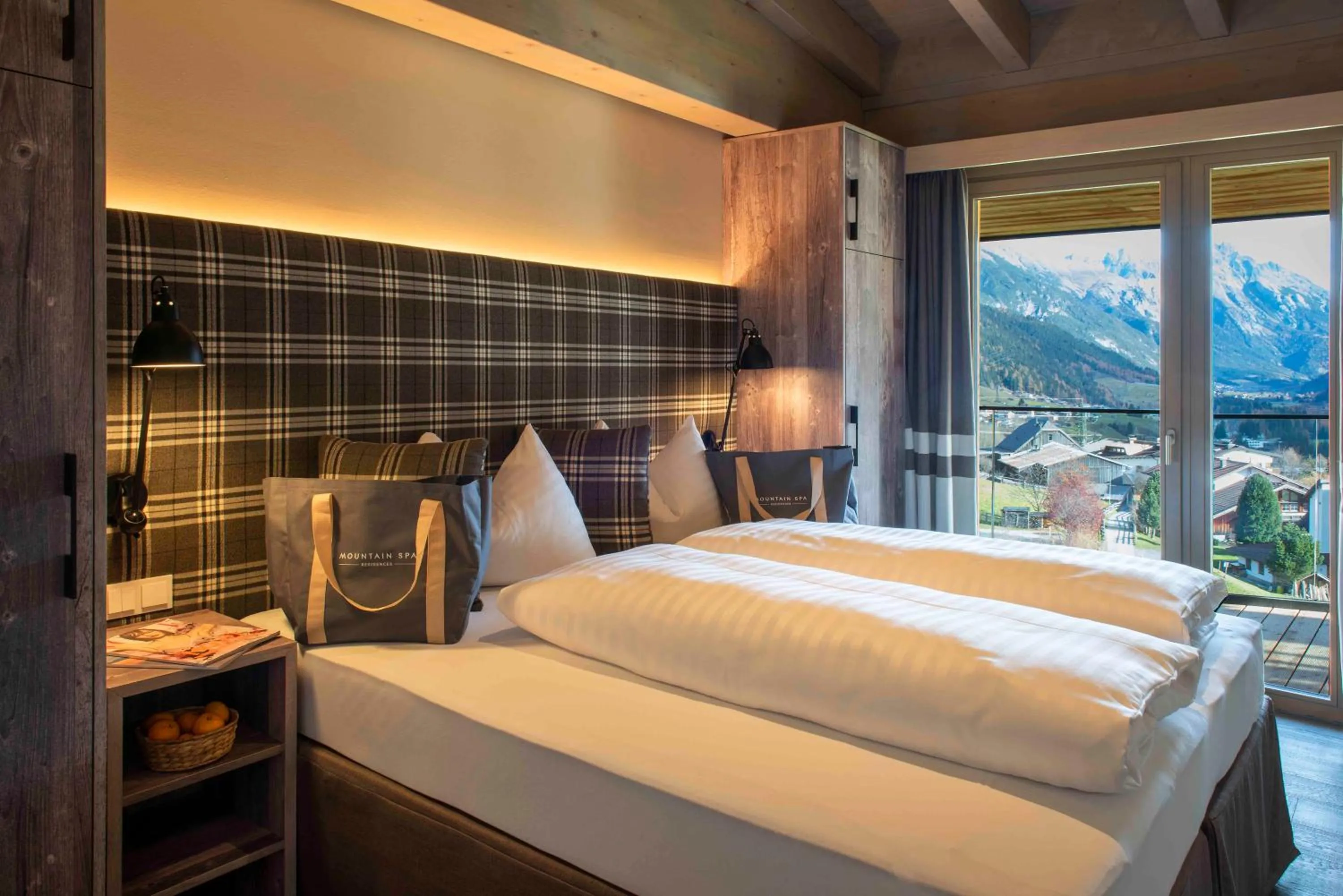 Bed in Mountain Spa Residences