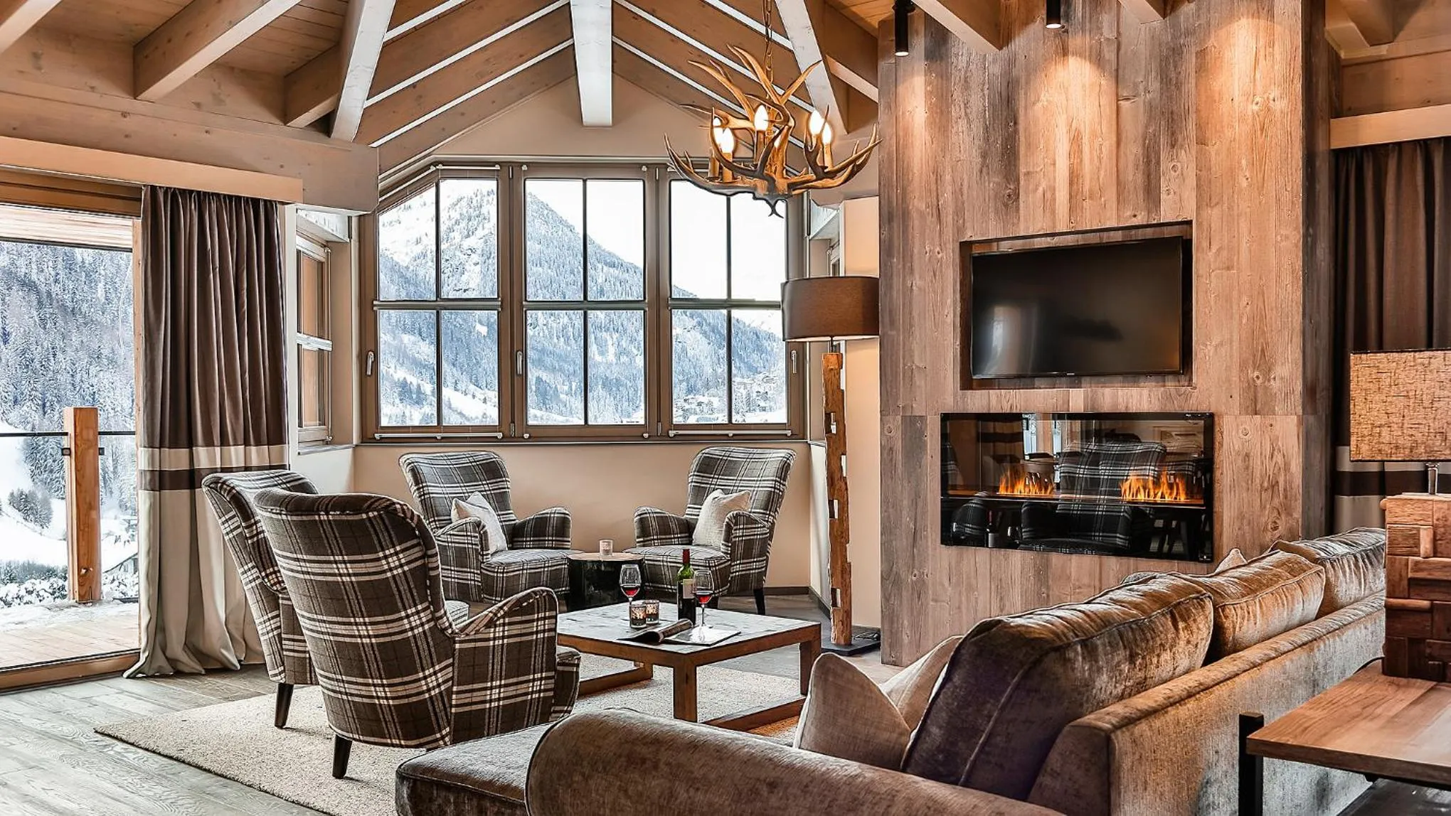 Living room in Mountain Spa Residences