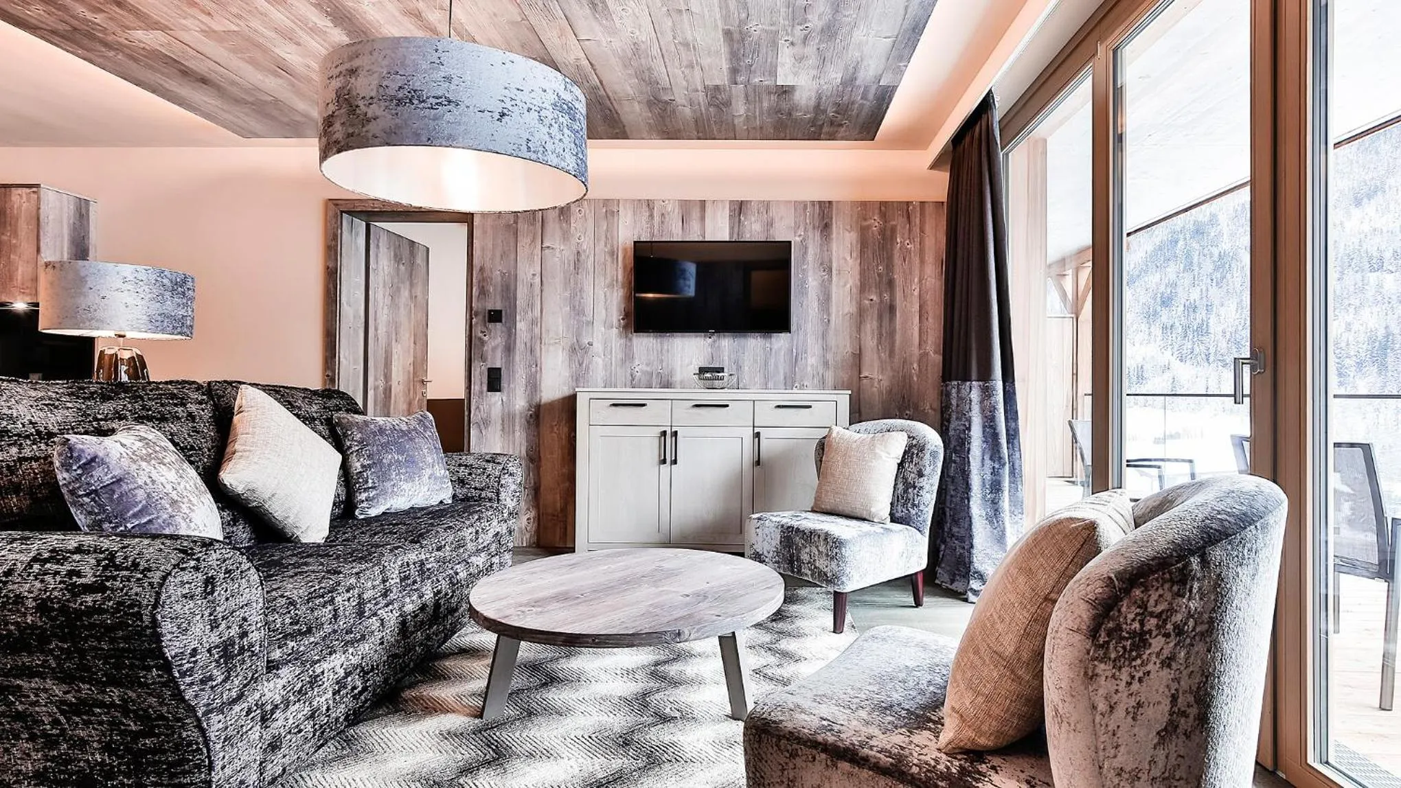 Living room in Mountain Spa Residences