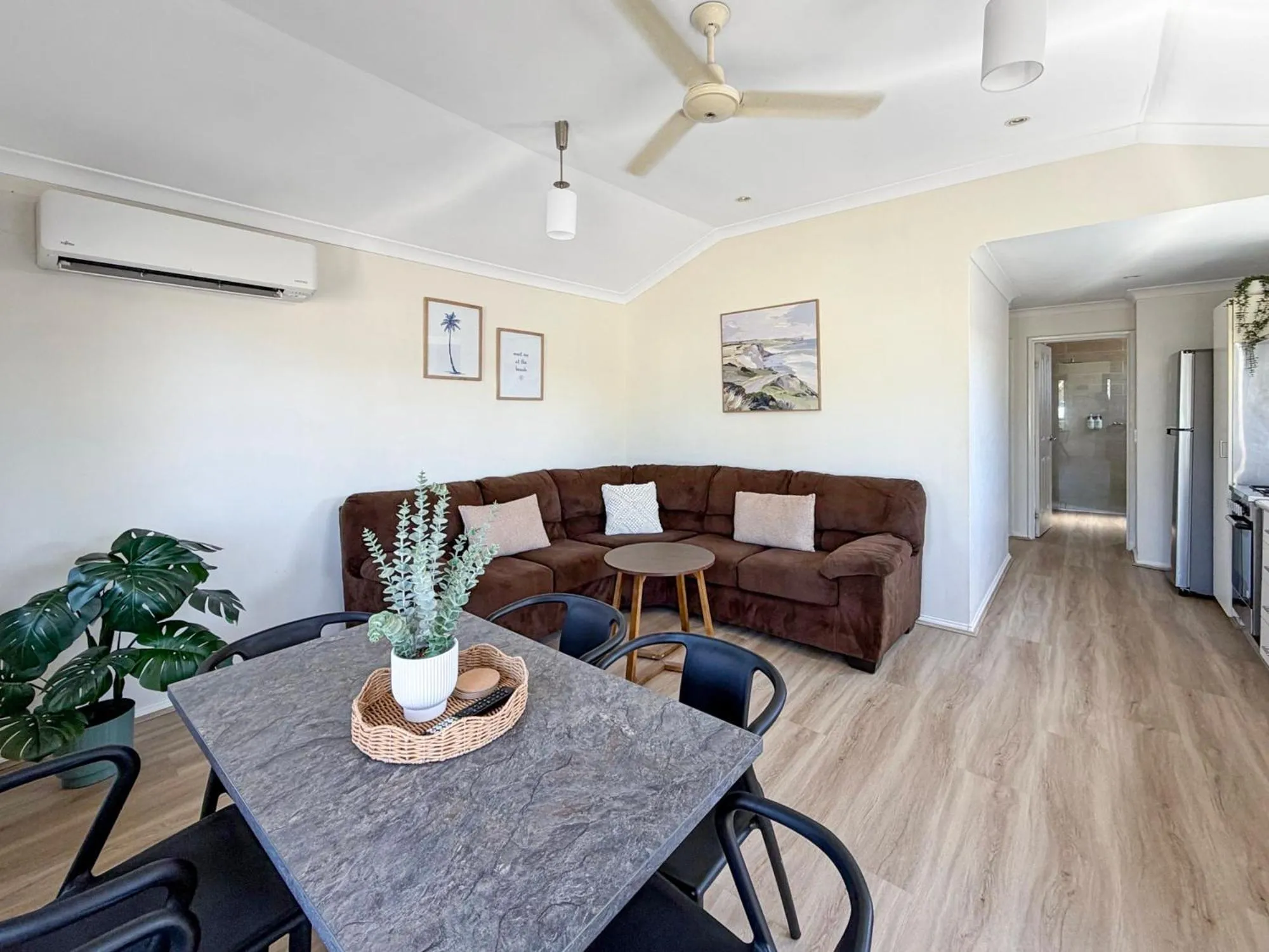 Living room in Sunset Beach Holiday Park