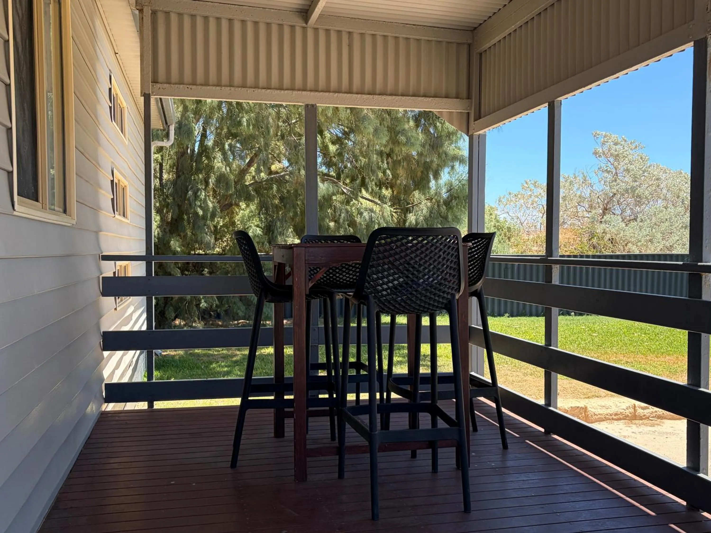 Patio in Sunset Beach Holiday Park