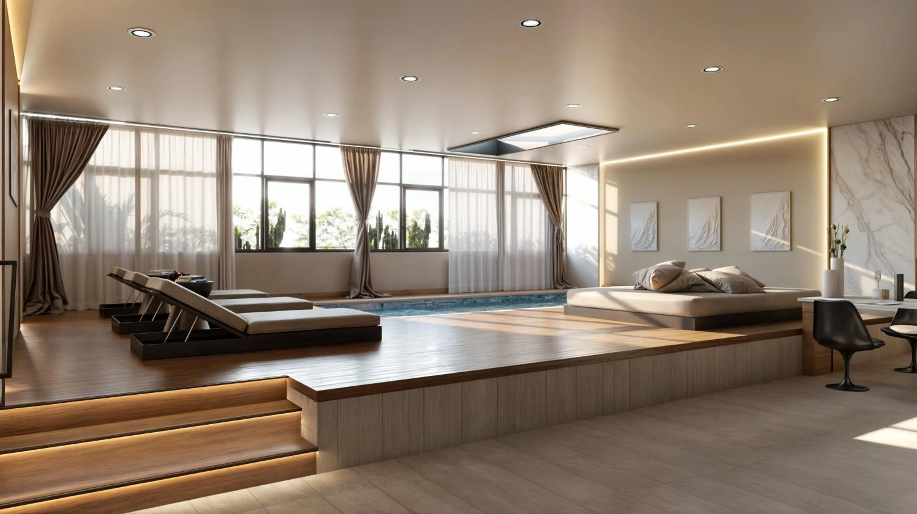 Seating area in Al Bandar Rotana – Dubai Creek