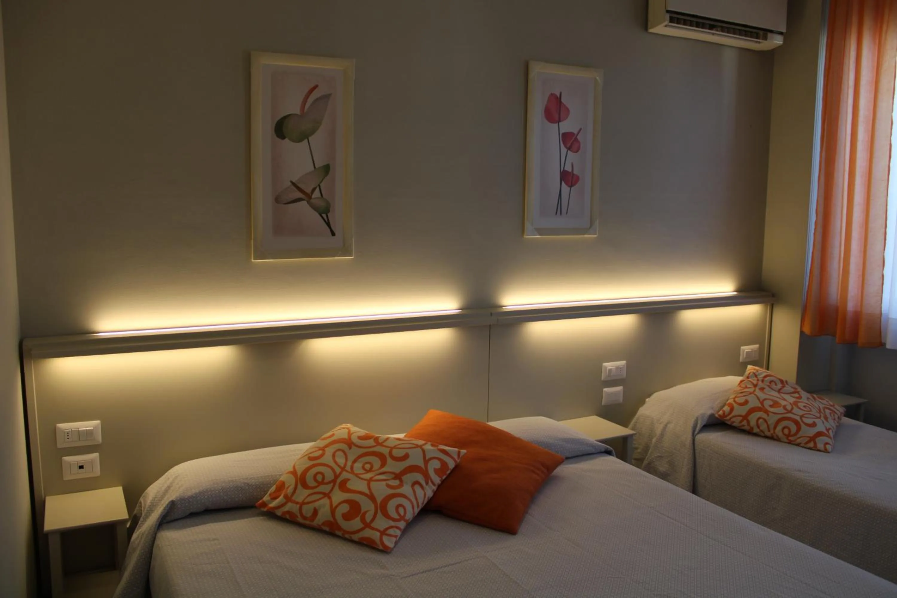 Bed in Hotel Delfina