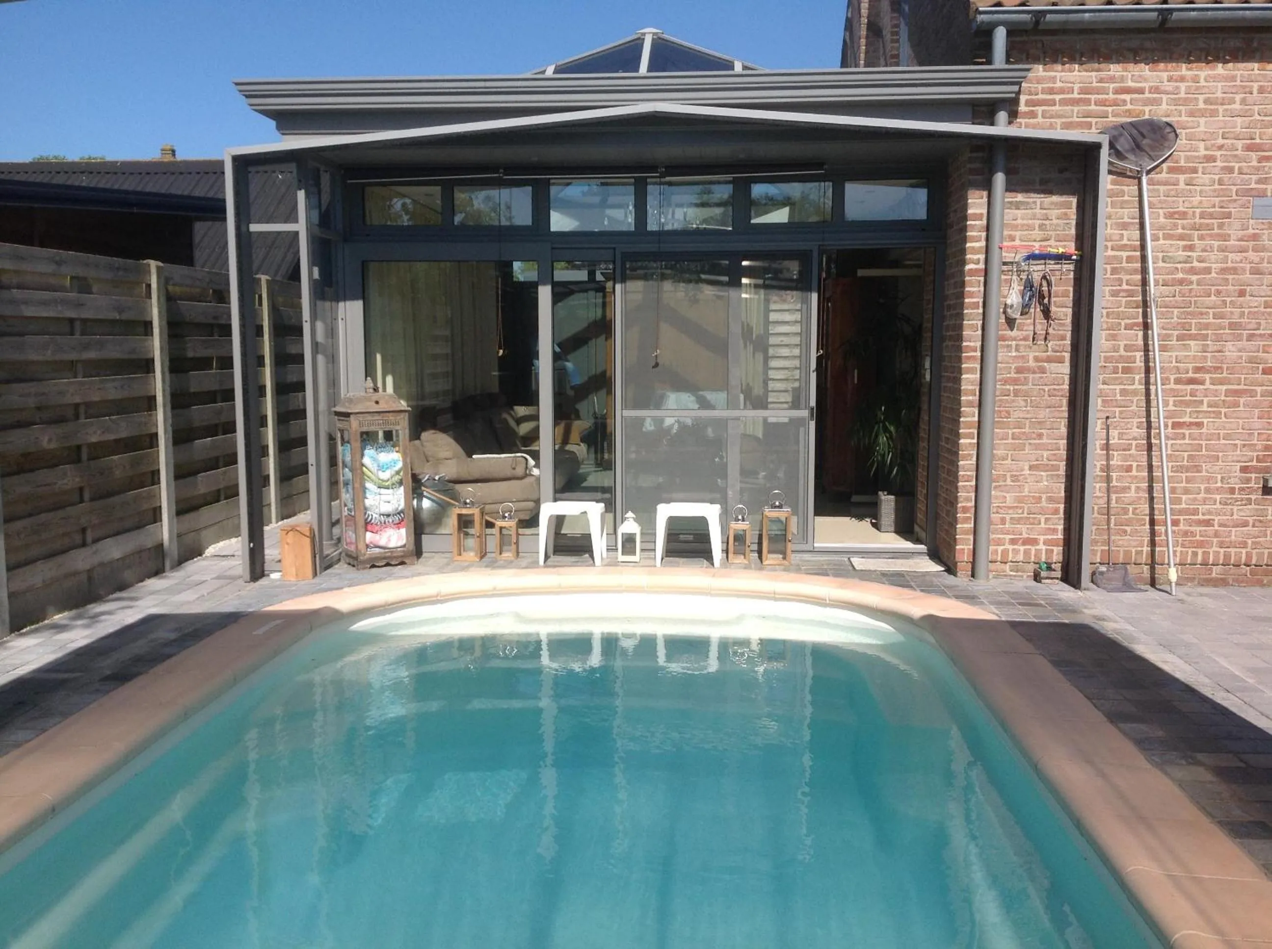 Swimming pool in B&B Agnes