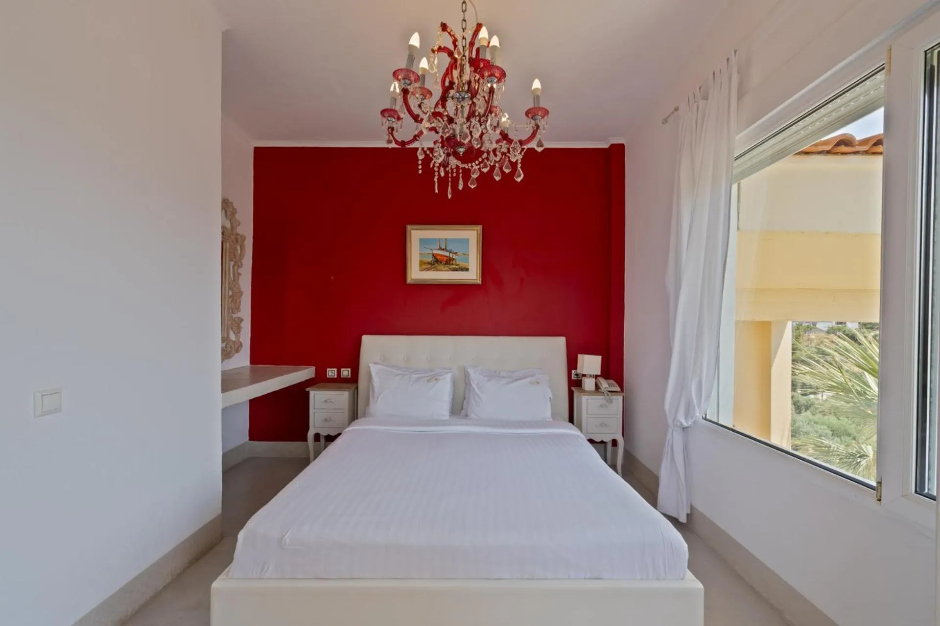 Bed in Kelyfos Hotel