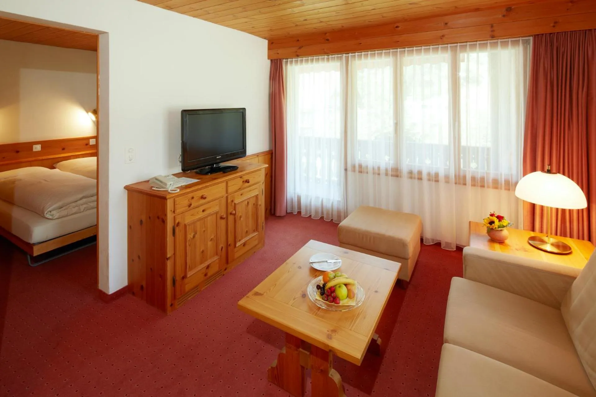 TV and multimedia, Bed in Hotel Laaxerhof