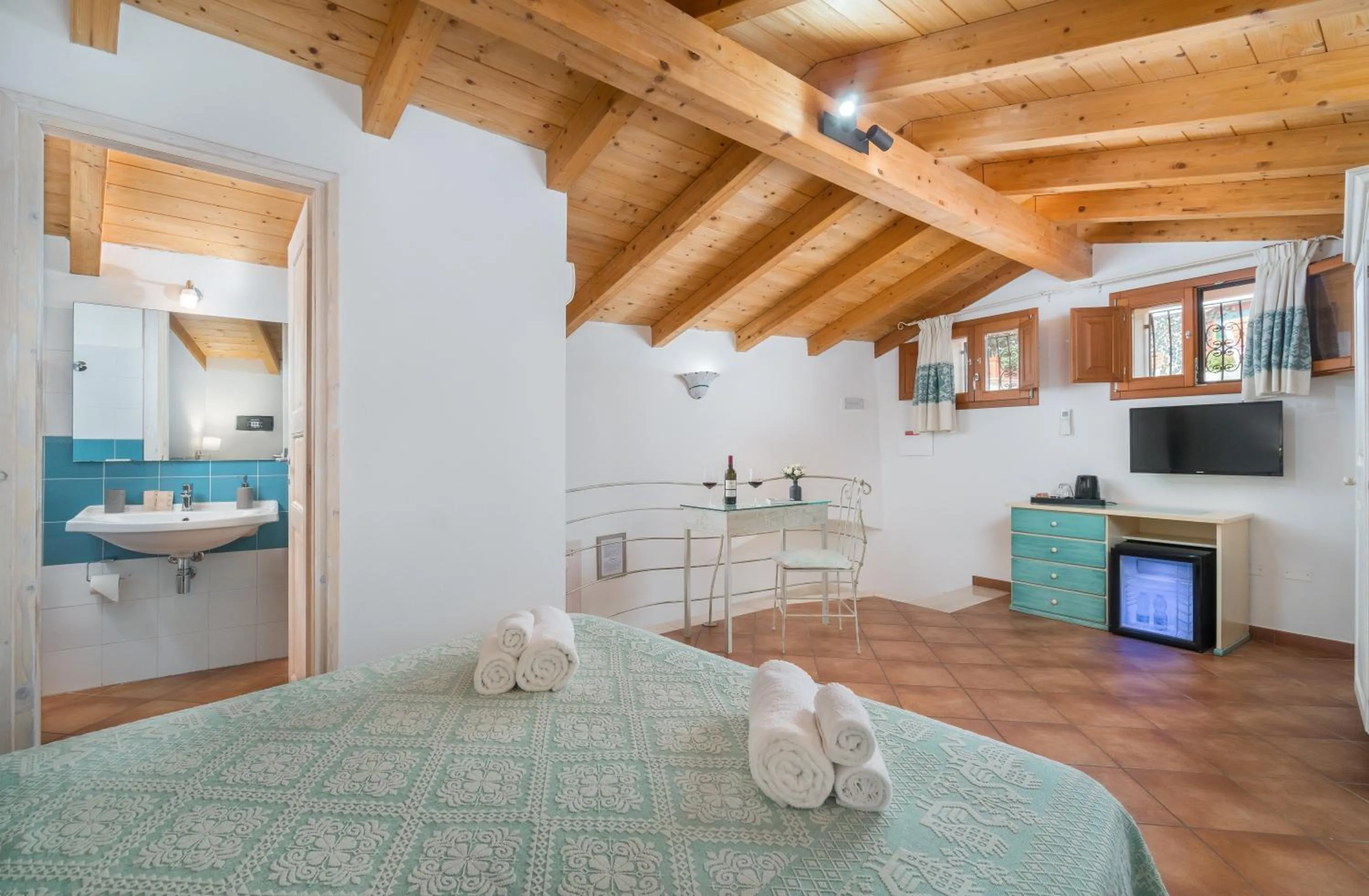 Bed in Bosa Queen House