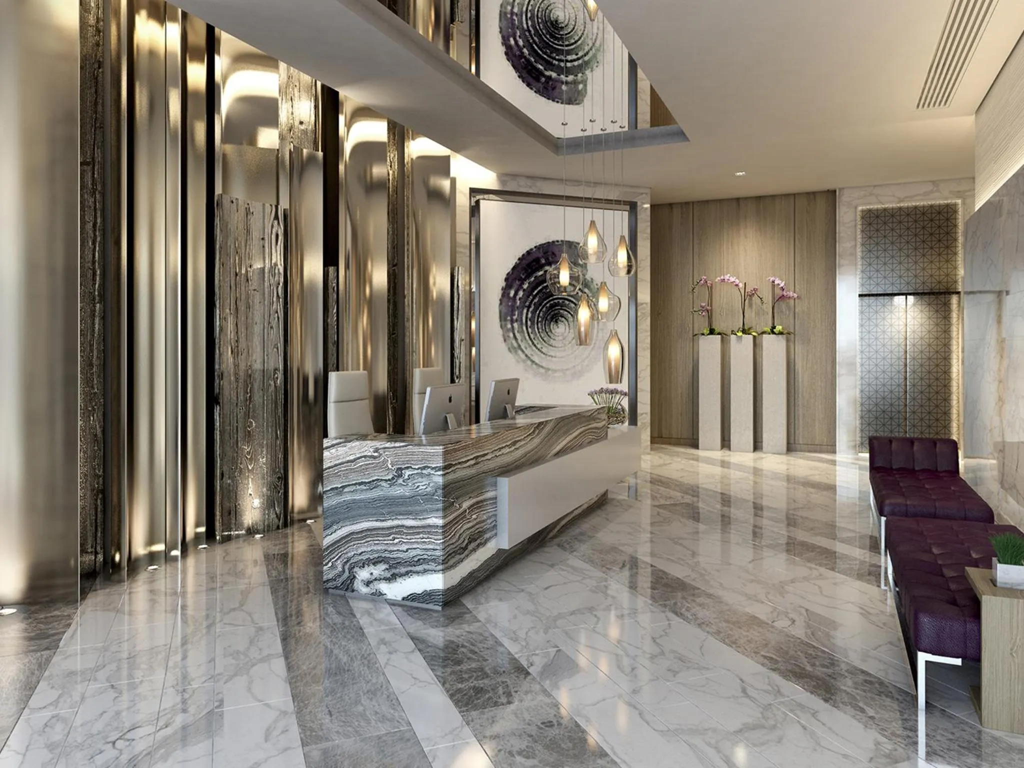 Lobby or reception in Al Bandar Arjaan by Rotana – Dubai Creek